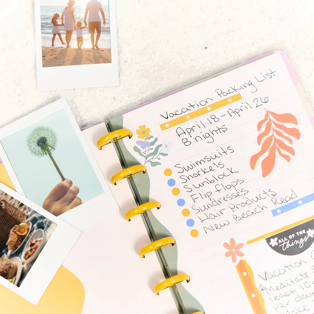 Happy Planner In the Moment carnet Mini pointillés 60 feuilles
