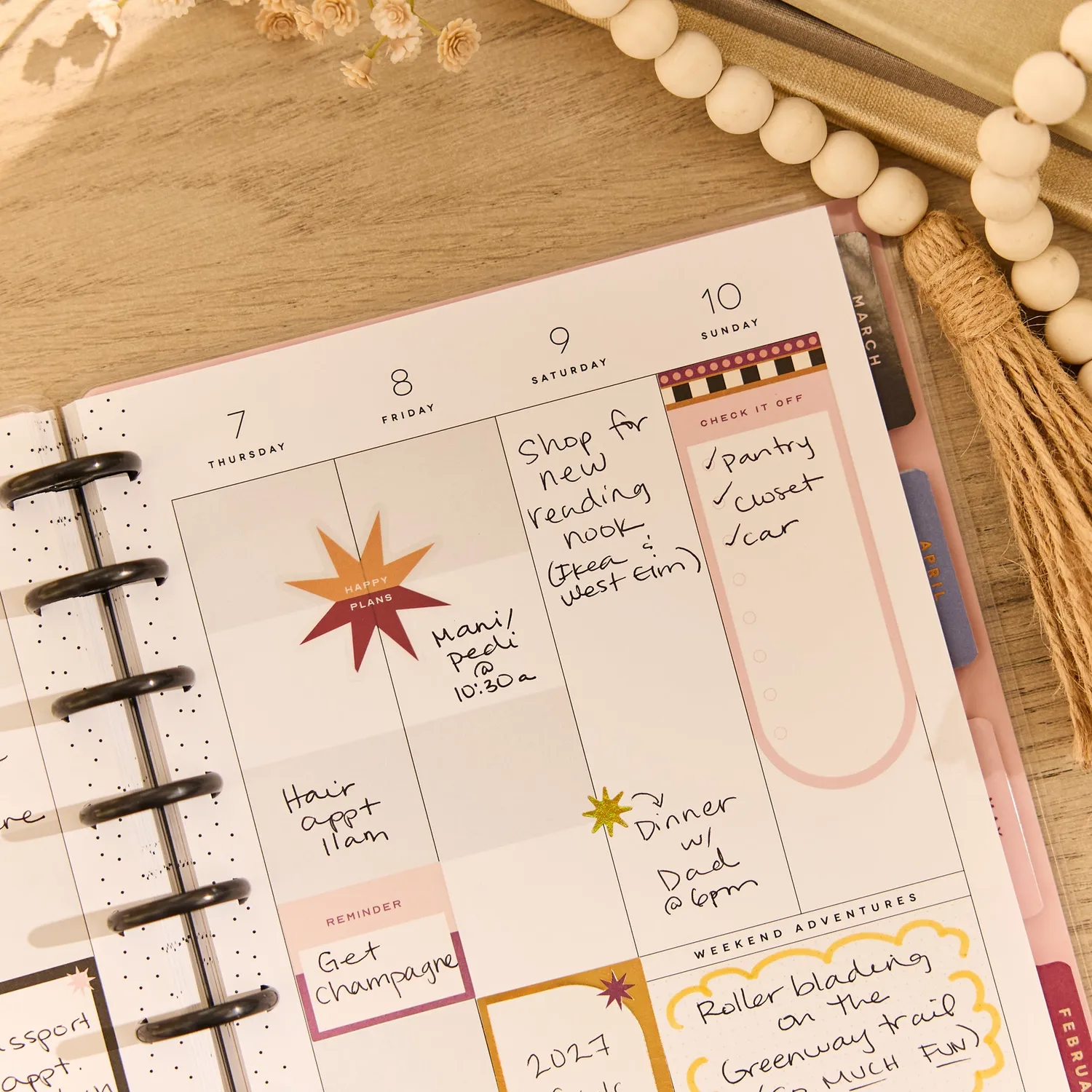Happy Planner Horizon Lines agenda classic juillet 2026-juin 2027