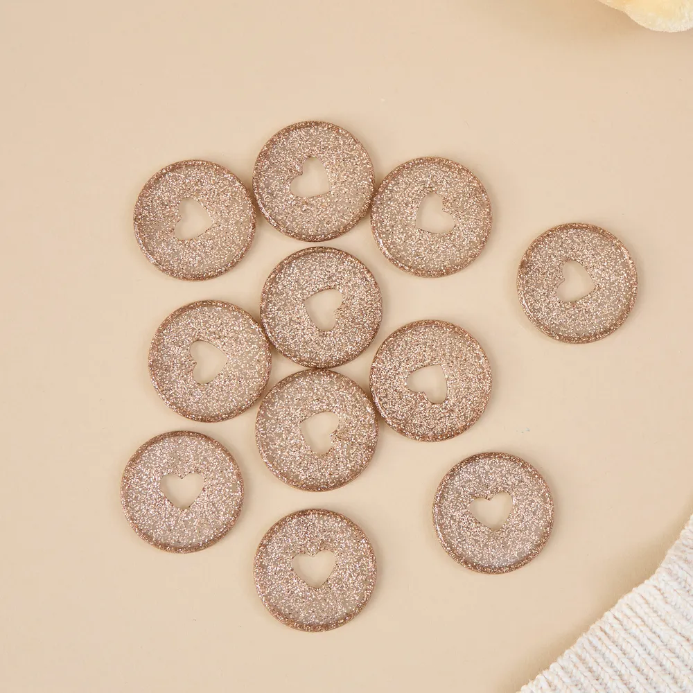 Happy Planner Chestnut Shimmer disques Medium 11 marron pailleté