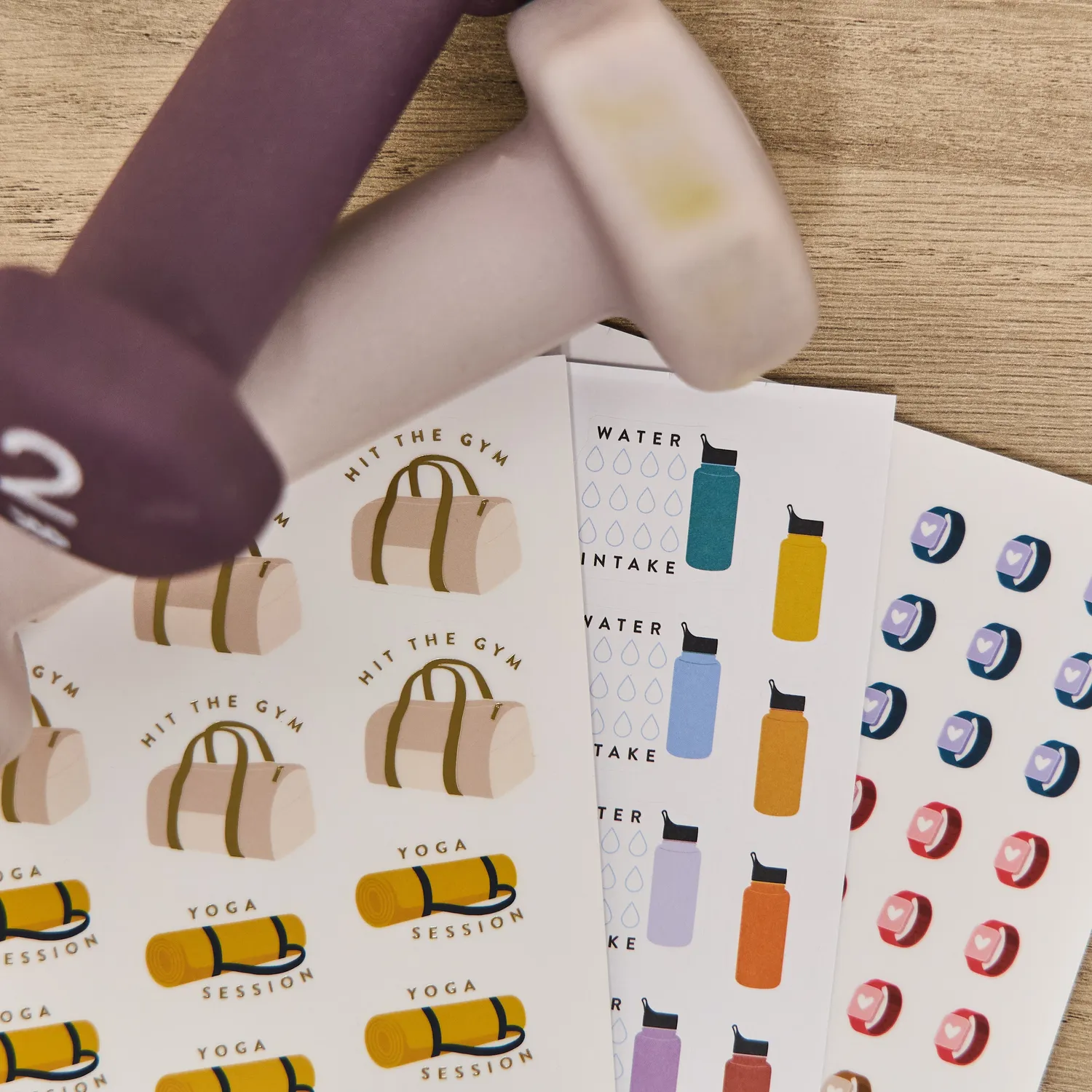 Happy Planner Fitness Icons stickers value pack 911 sport