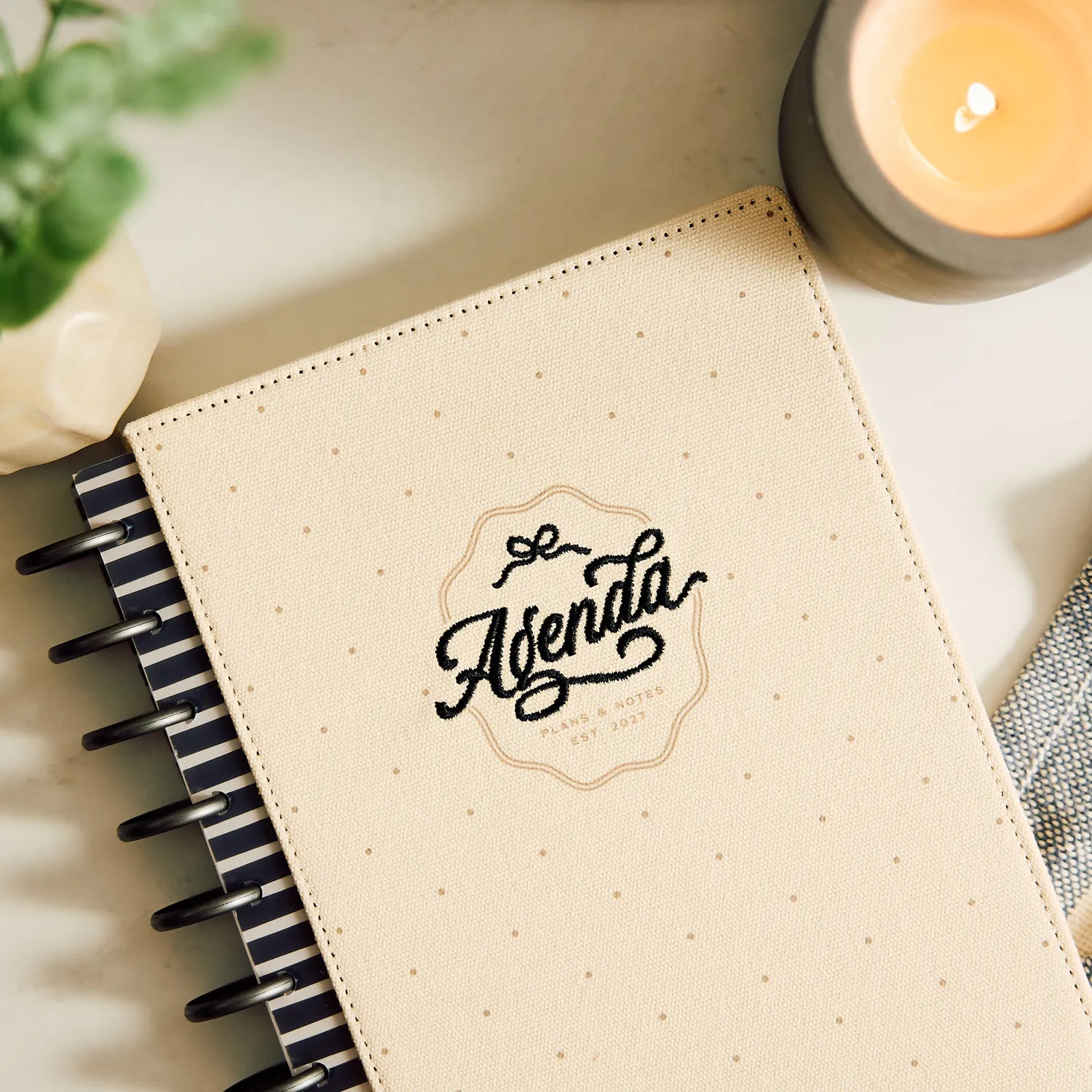 Happy Planner Haven & Heart 2027 agenda Classic à disques 12 mois