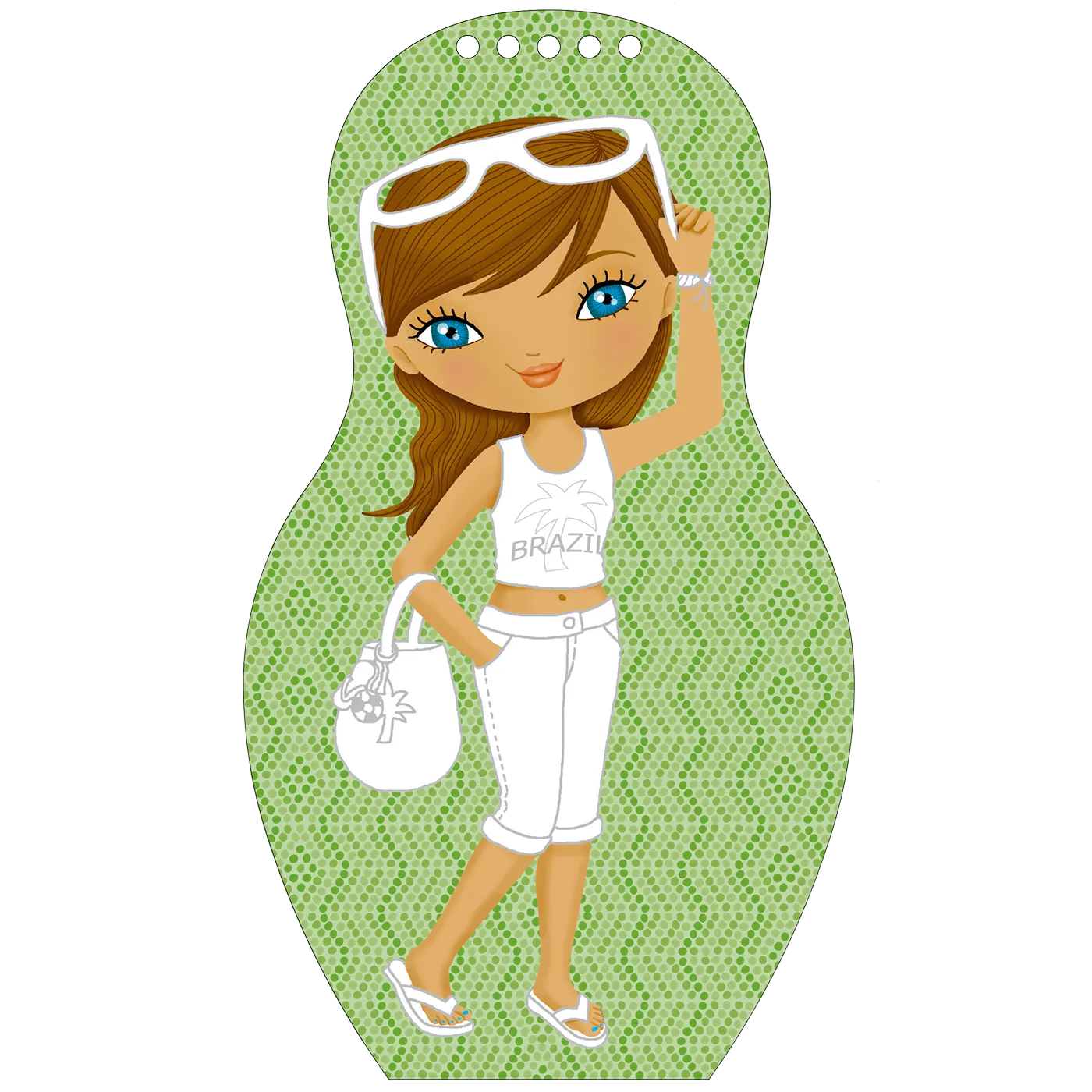 Minimiki Isabela Brésil carnet créatif stickers bracelet
