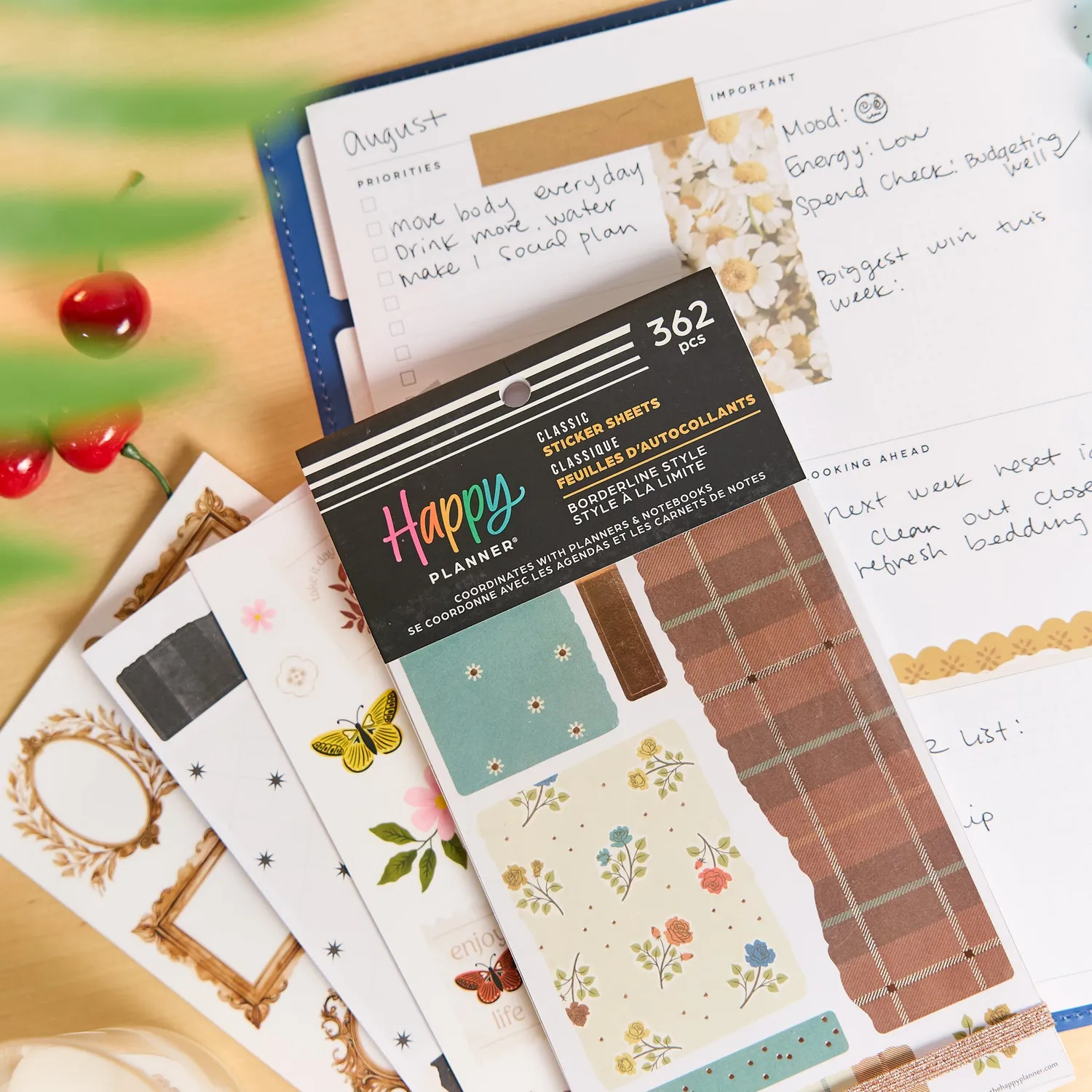 Me & my big ideas Happy Planner Borderline Style stickers 30 feuilles