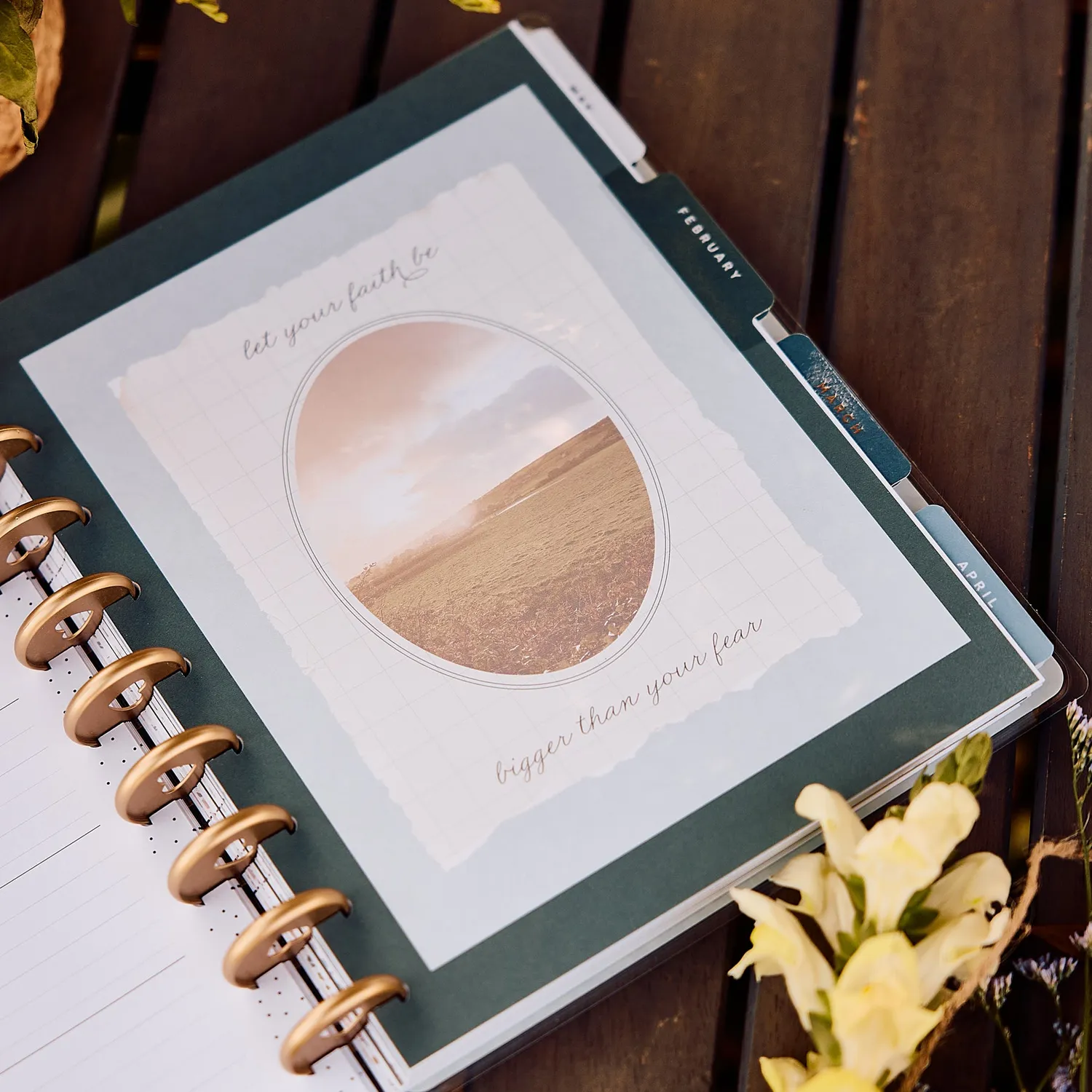 Happy Planner Wildflower Daydream planner foi classic 2027 12 mois