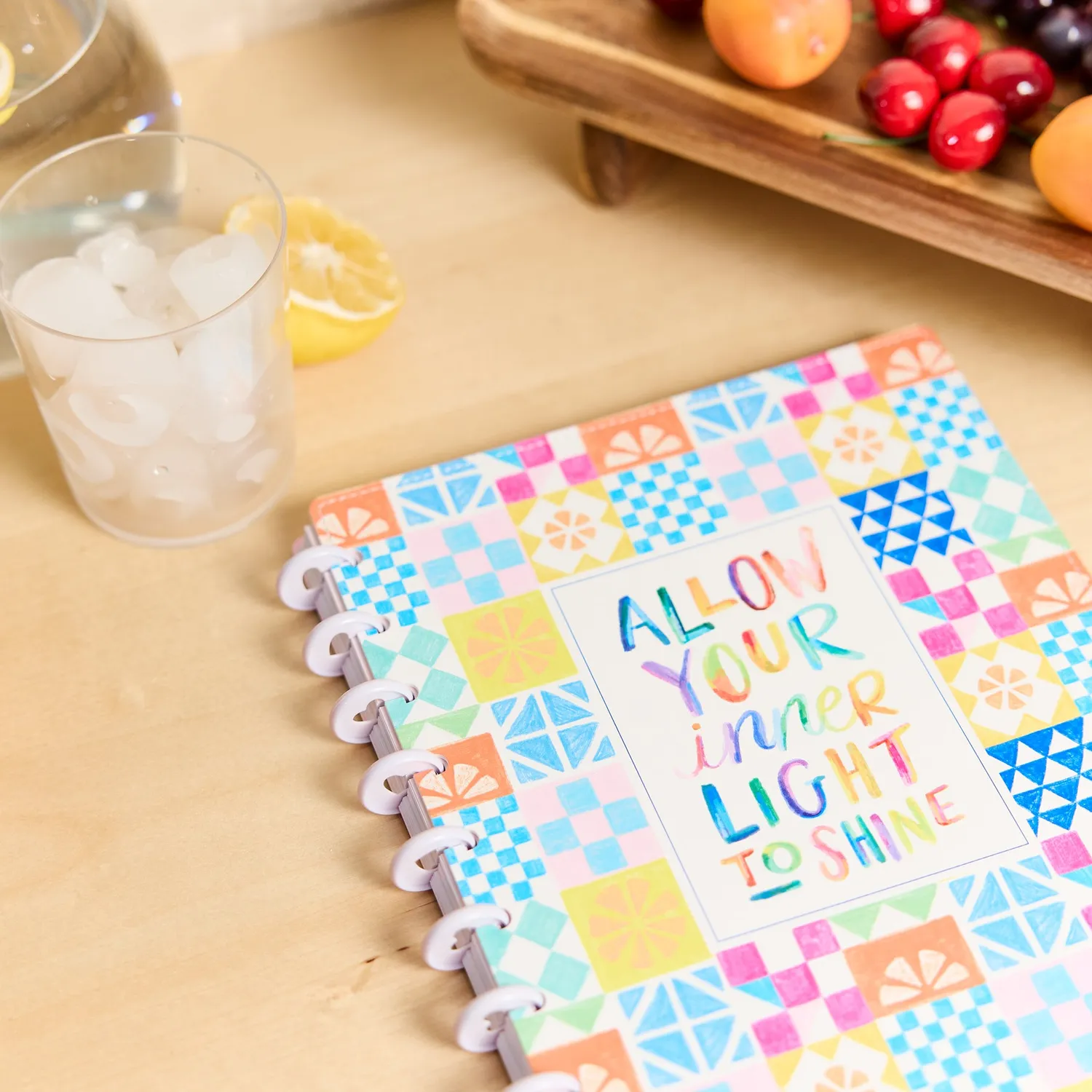 Happy Planner Sunshine Splash carnet pointillé ligné Classic 60 feuilles