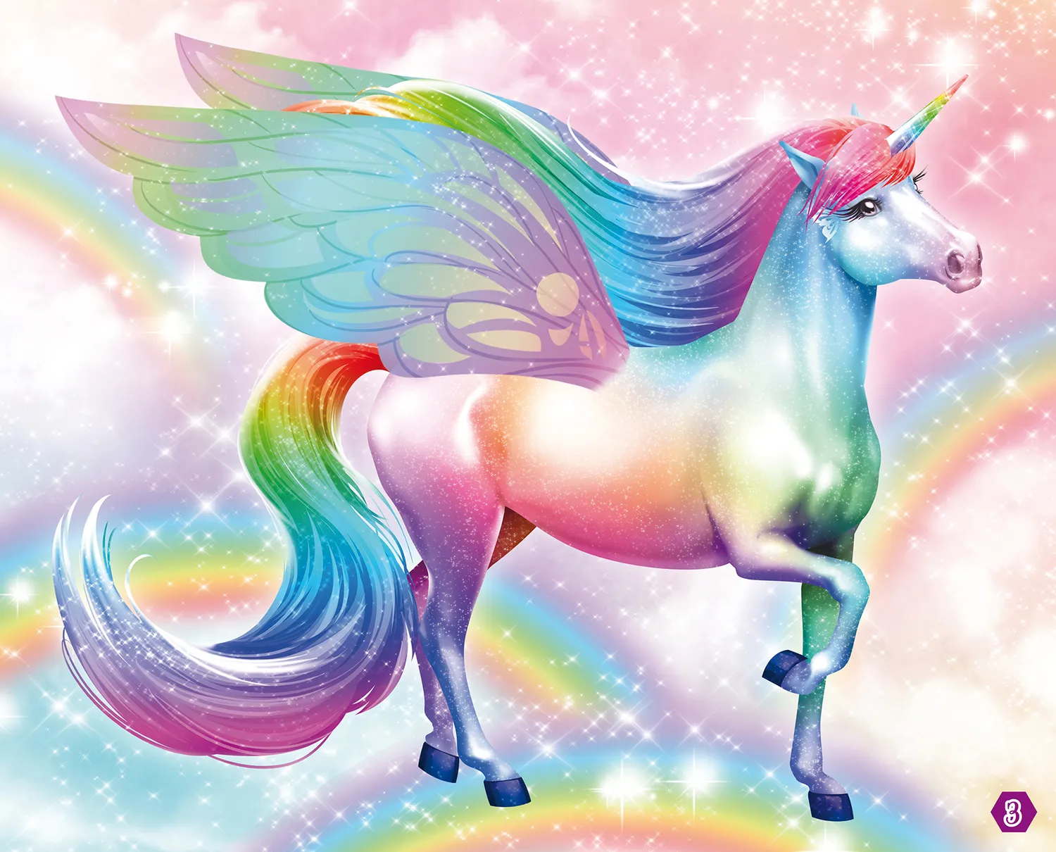 Licornes Magie Arc-en-ciel carnet créatif 580 stickers