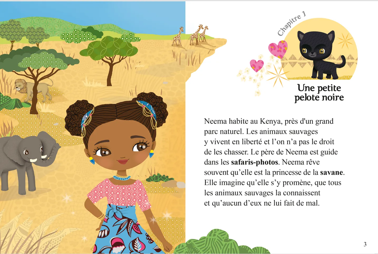 Frigobloc Minimiki Neema et la reine de la Savane livre