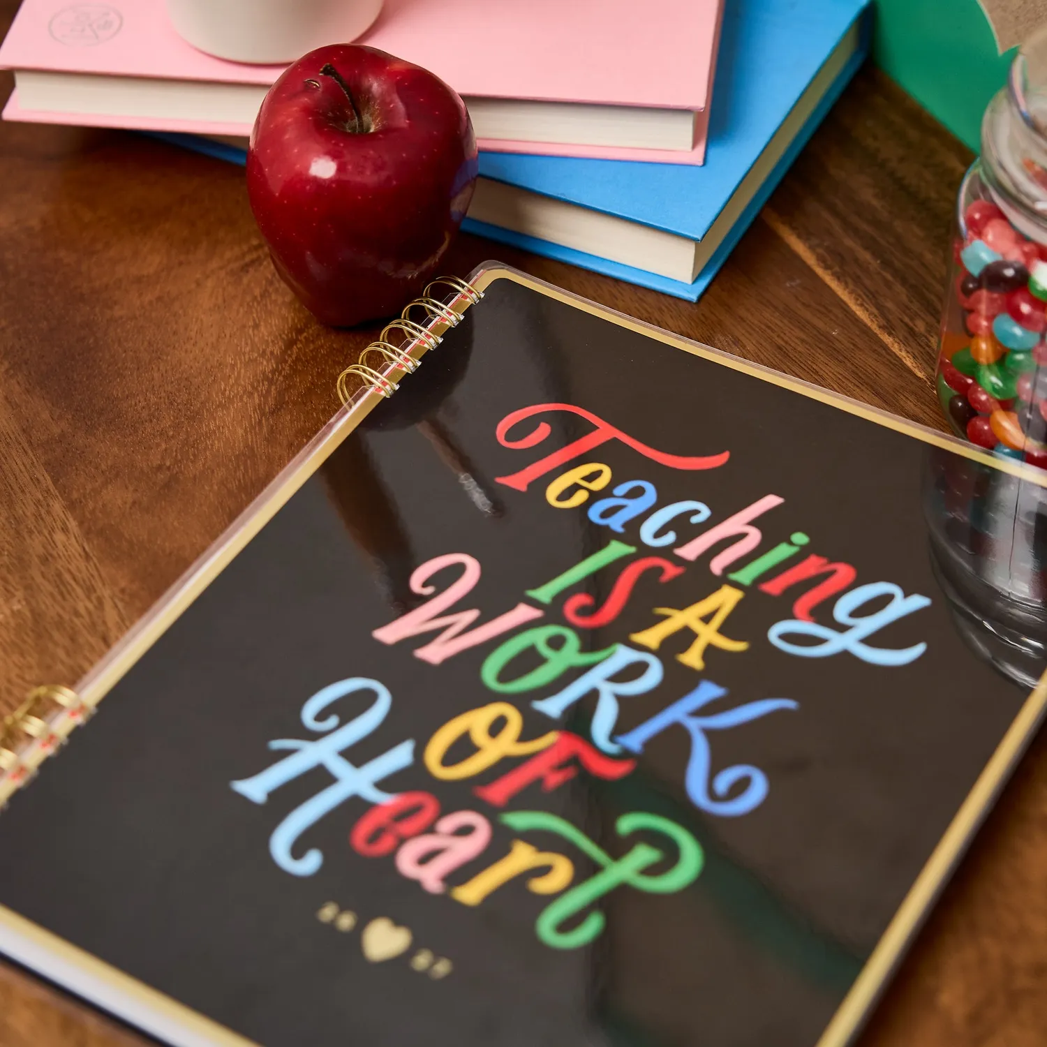 Happy Planner Bright Lessons agenda prof spirale juillet 2026-juin 2027