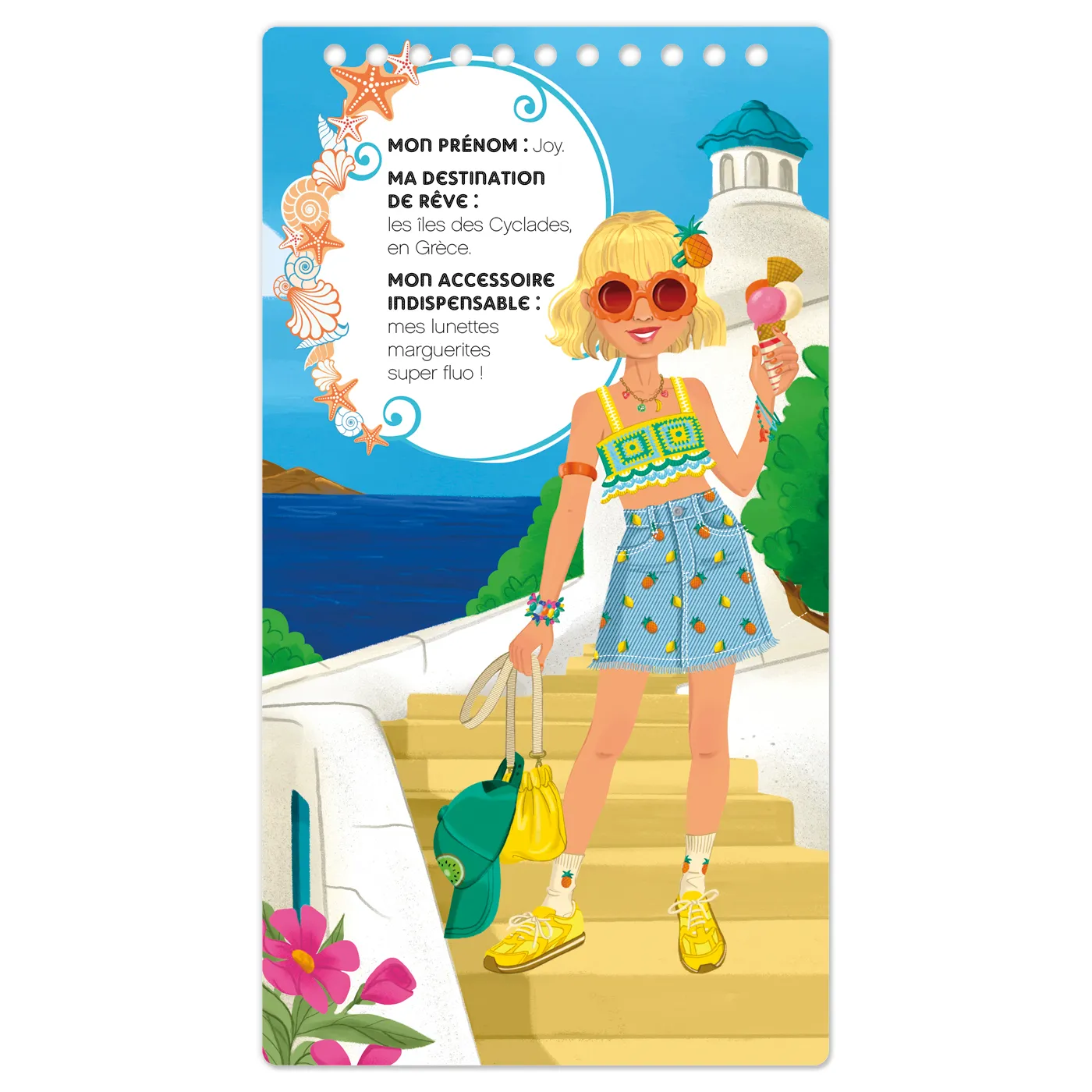 Frigobloc Mode Academy Soleil carnet créatif fille bracelet