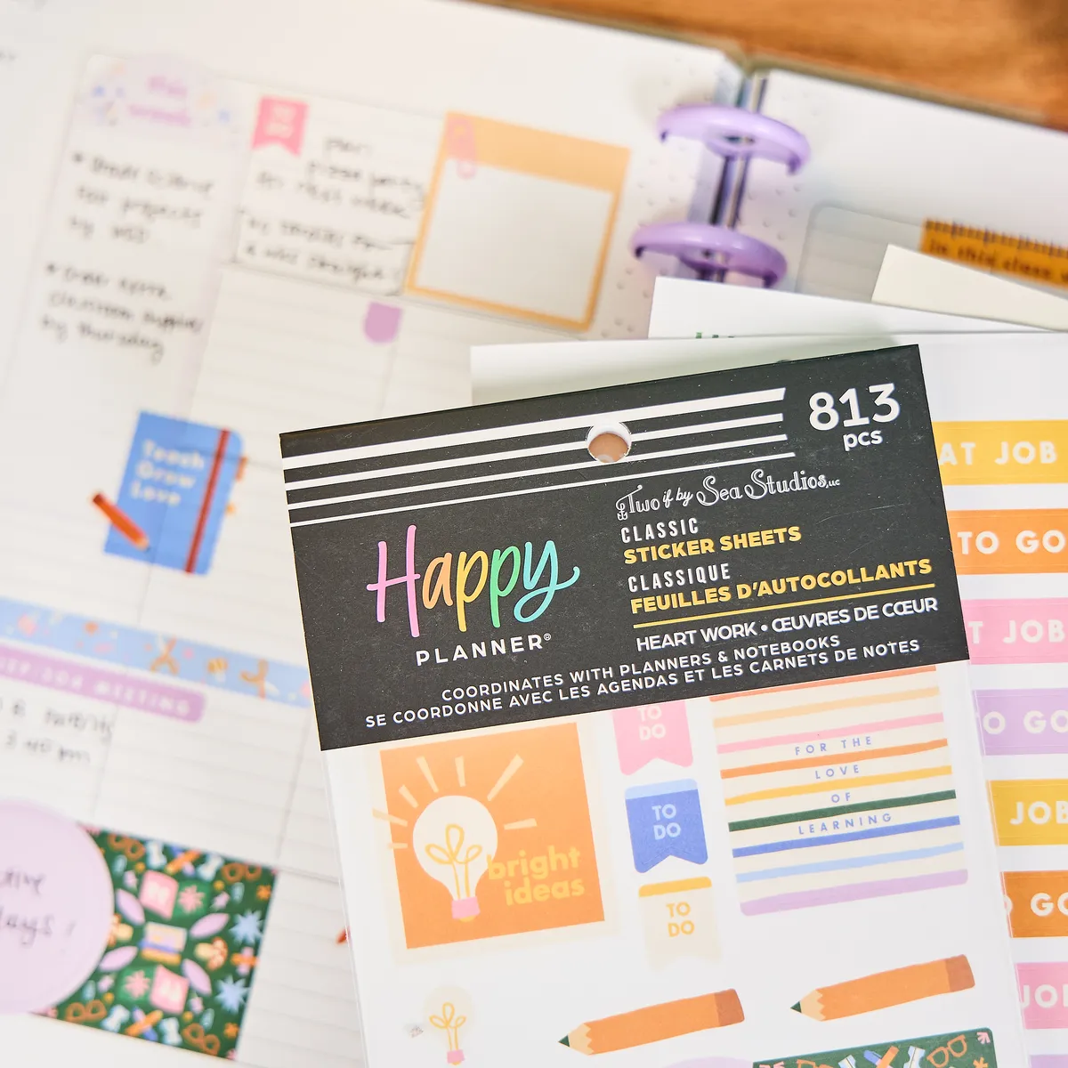 Happy Planner Heart Work Teacher stickers value pack 813