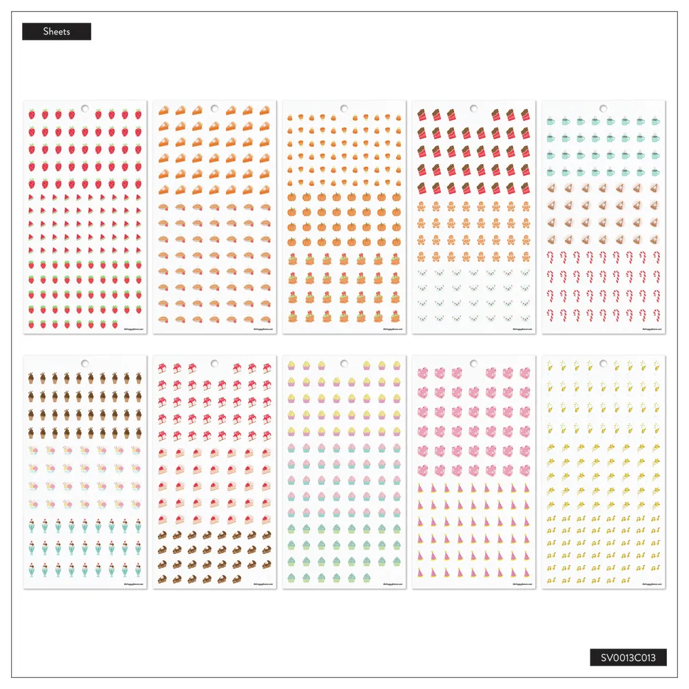 Happy Planner Trendy Tiny Icons stickers Classic 3538
