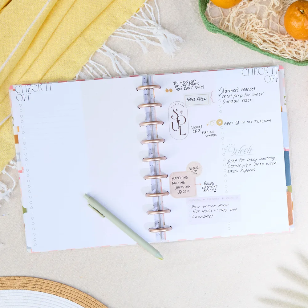 Happy Planner Check It Off Classic papier recharge 40 feuilles dot