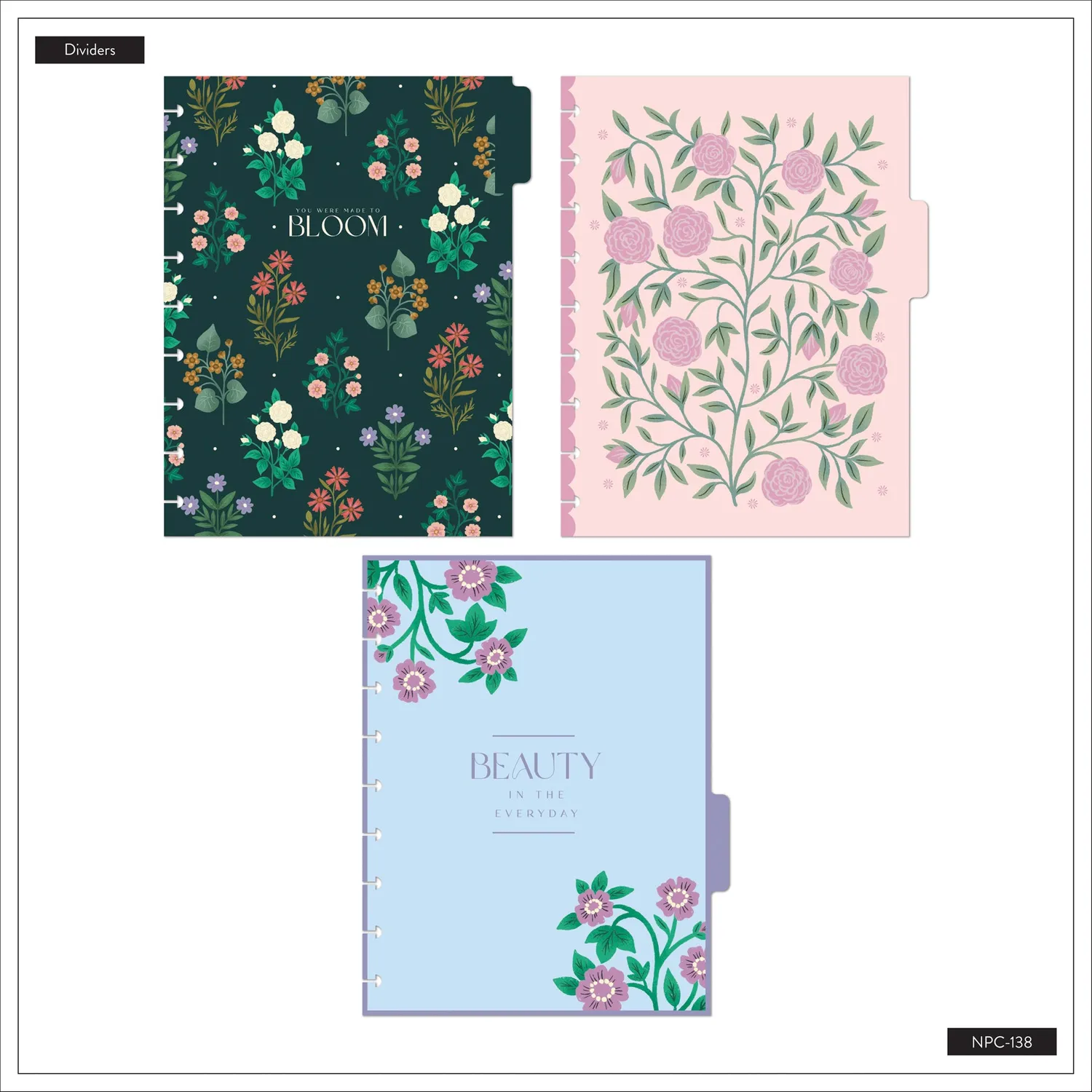 Happy Planner Spring Tapestry carnet Classic floral 60 feuilles