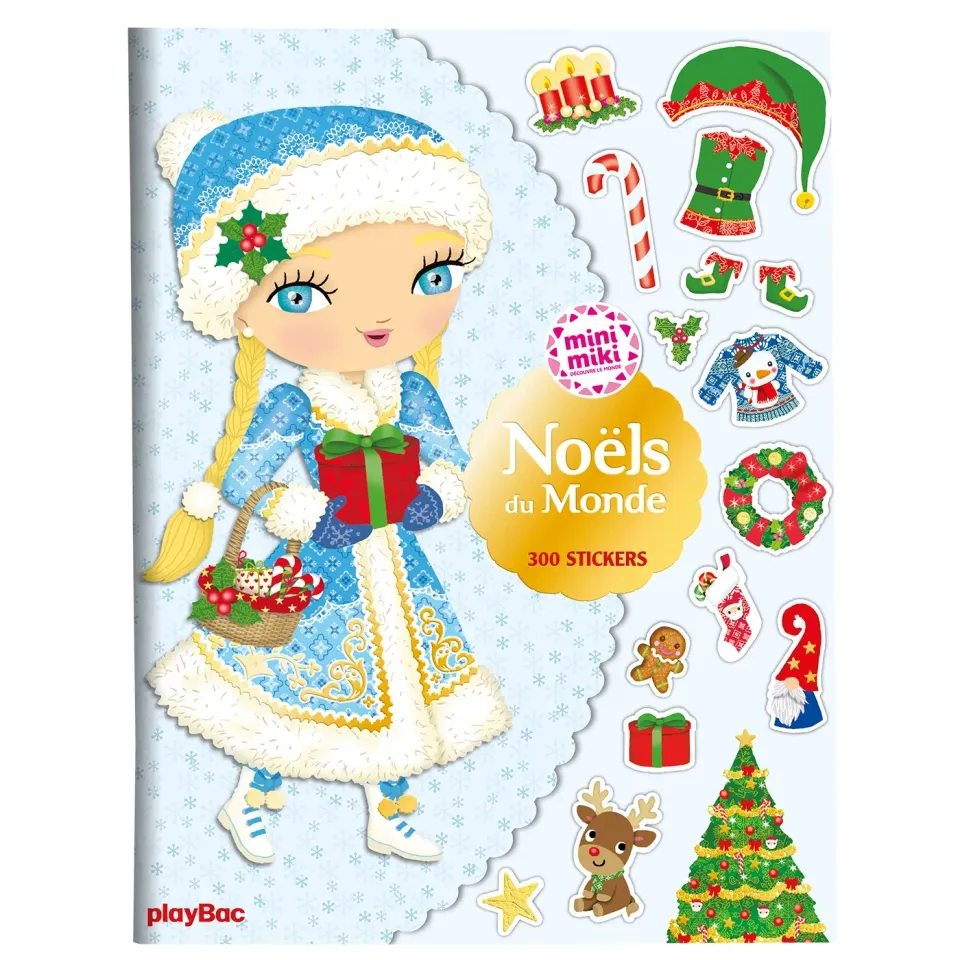 Frigobloc Minimiki Noëls du monde cahier 300 stickers