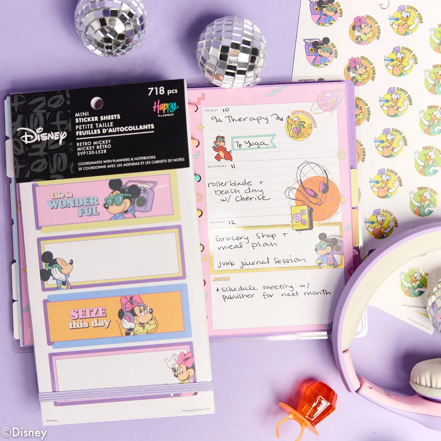 Me & my big ideas Disney Retro Mini stickers 30 planches
