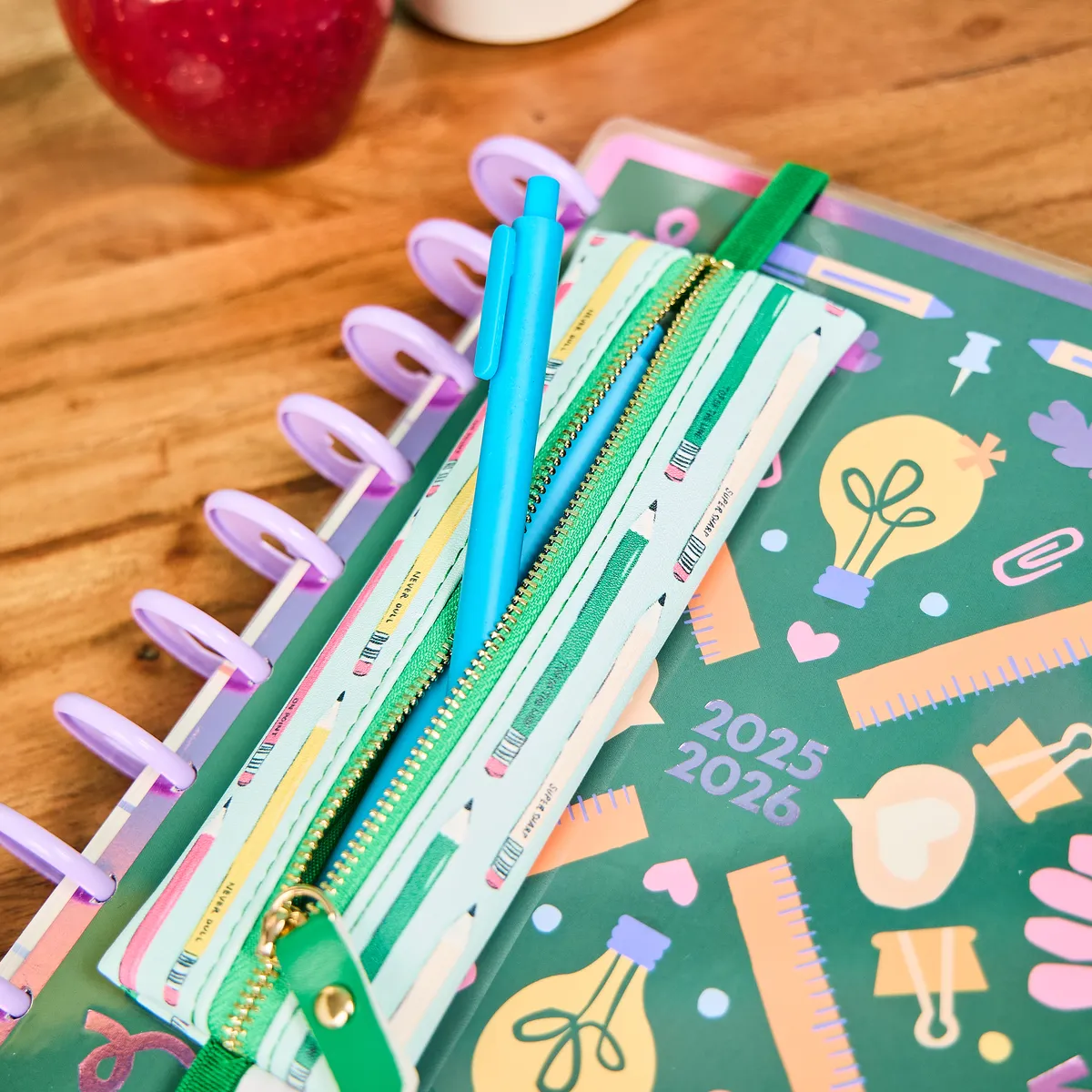 Happy Planner Pawsitive Teacher trousse Slim Banded elastique
