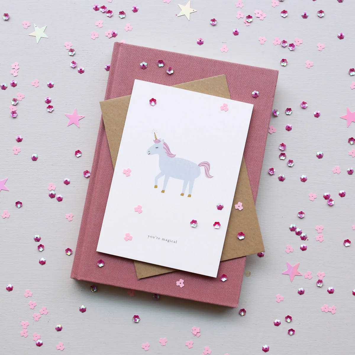 Kartotek Unicorn carte de vœux licorne You're Magical