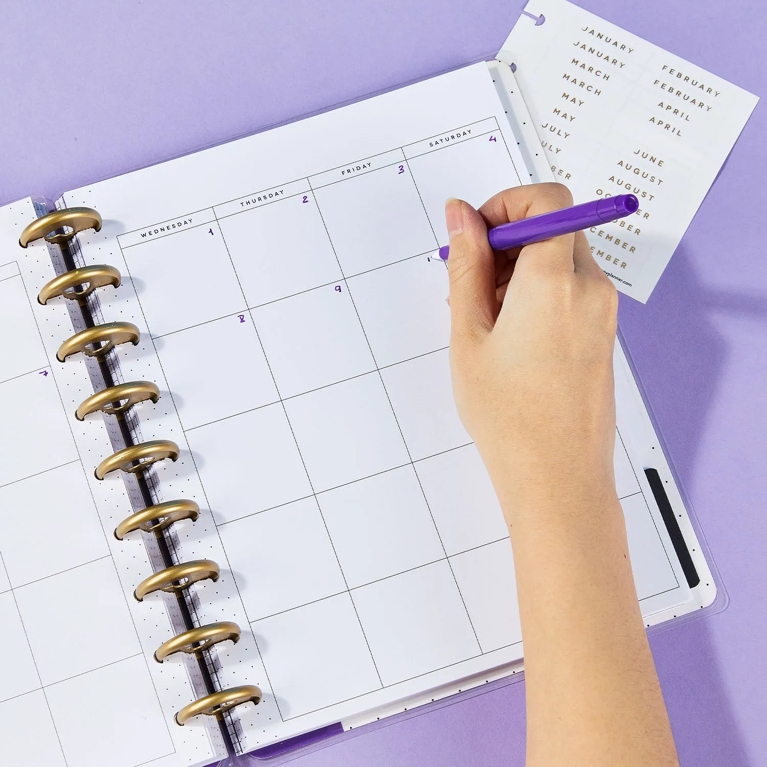 Happy Planner Classic agenda vertical non daté Pride 12 mois