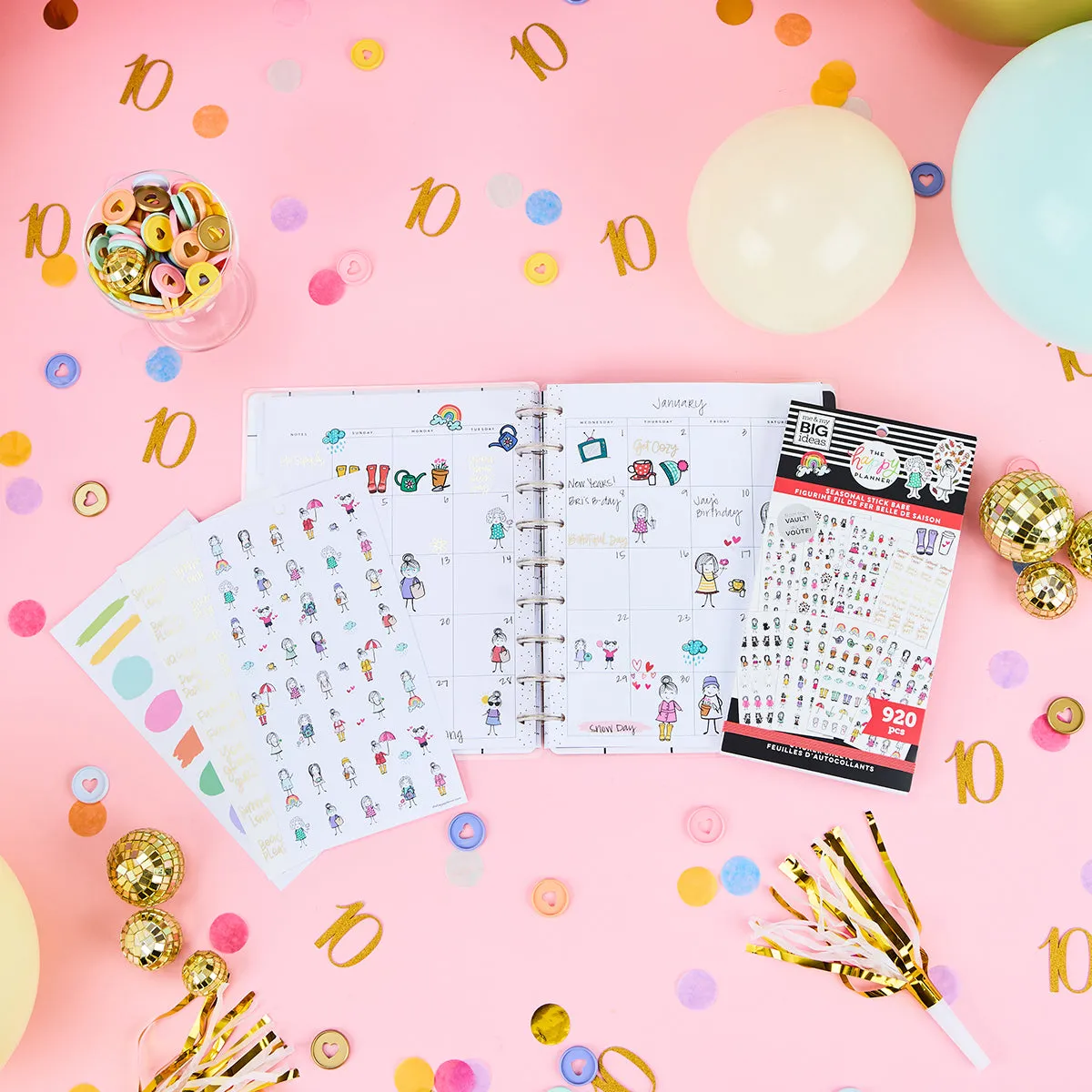 Happy Planner Seasonal Stick Babe stickers 920 4 saisons