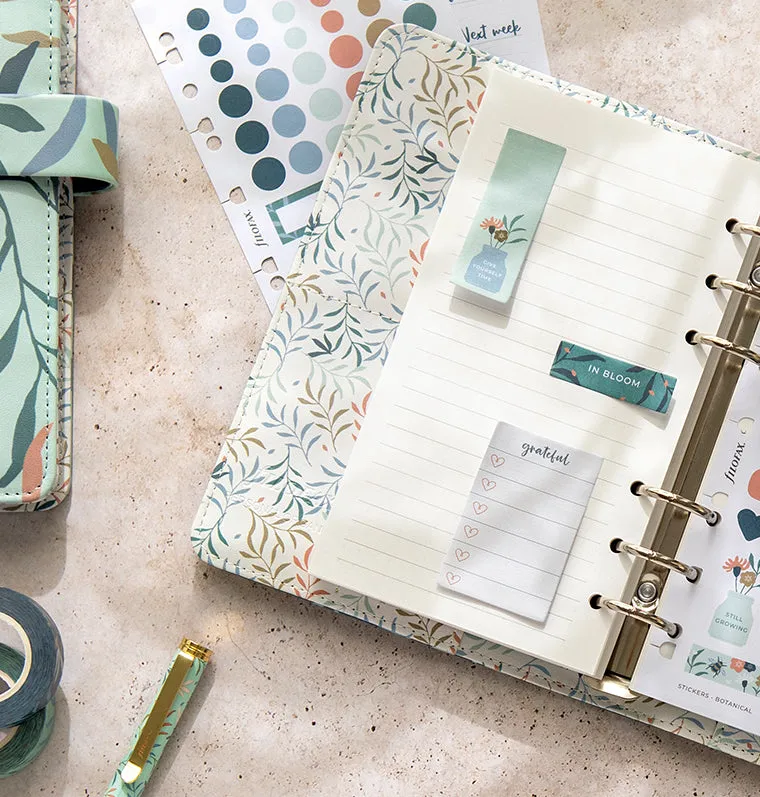 Filofax Botanical notes adhésives set A5 multiformat