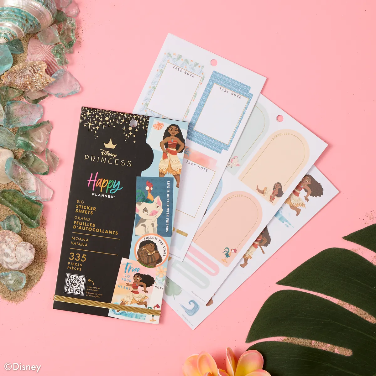 Happy Planner Disney Moana stickers big 335 pièces tropical