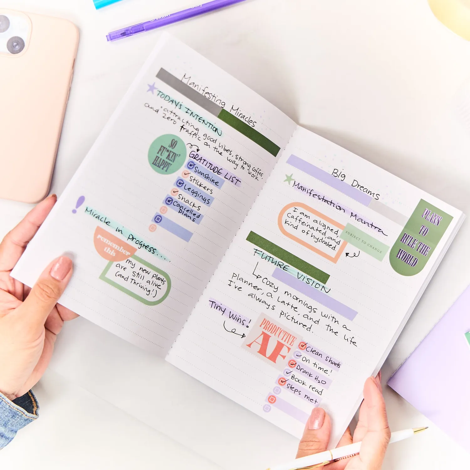 Happy Planner Current Mood carnets Small pointillés lot 3