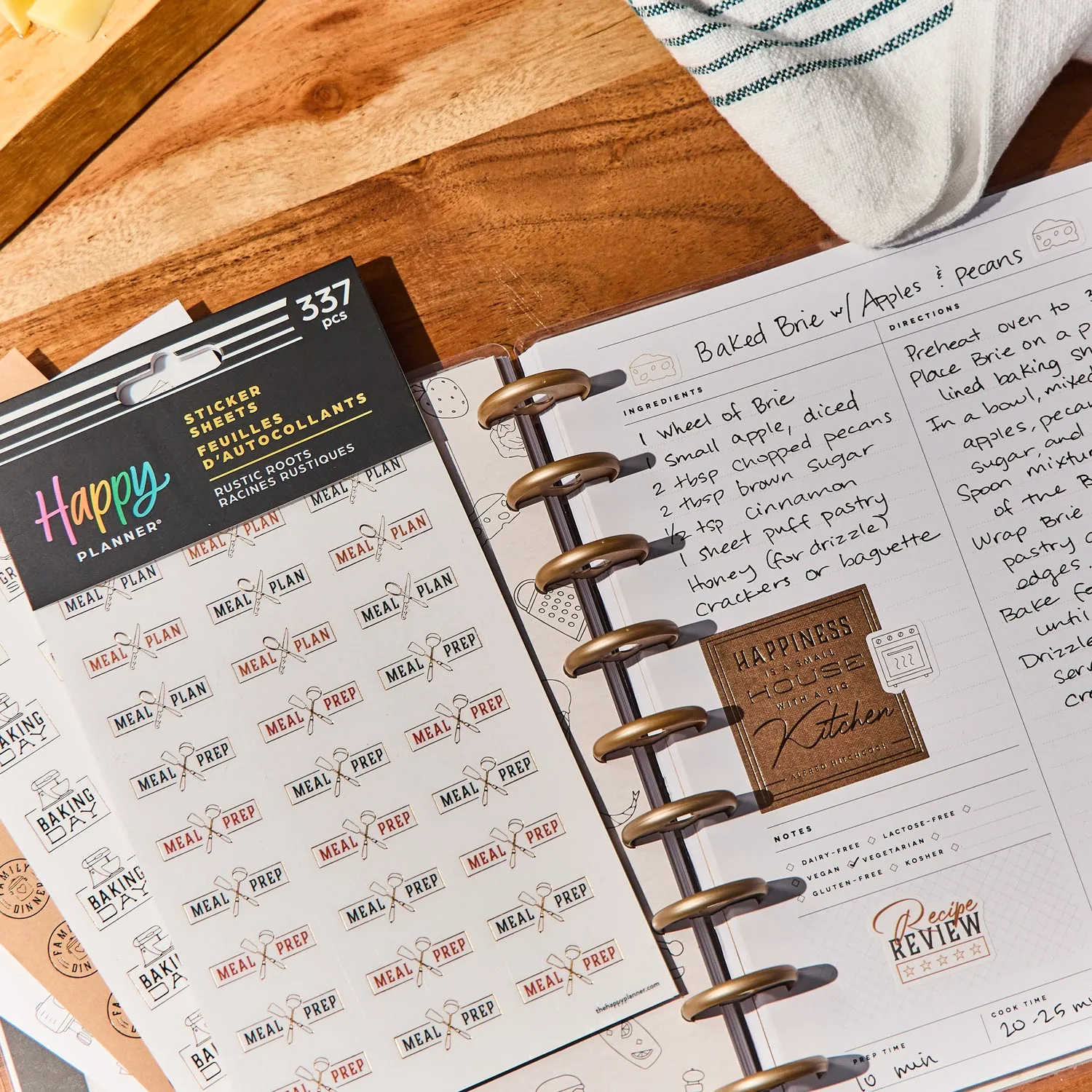 Me & my big ideas Rustic Roots Meal Planning stickers 10 feuilles