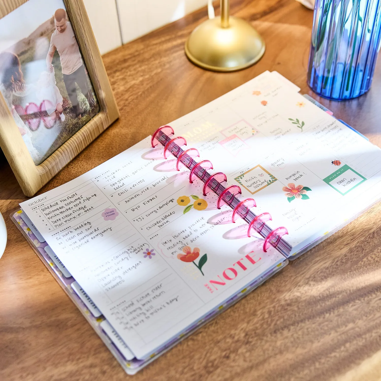 Happy Planner Golden Garden Mom agenda Classic parental 2026-2027