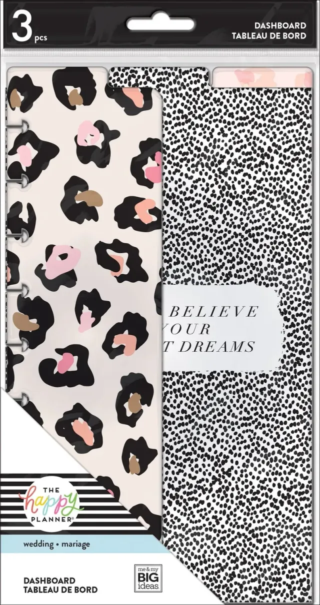 Happy Planner Everyday Leopard intercalaires Classic lot 3
