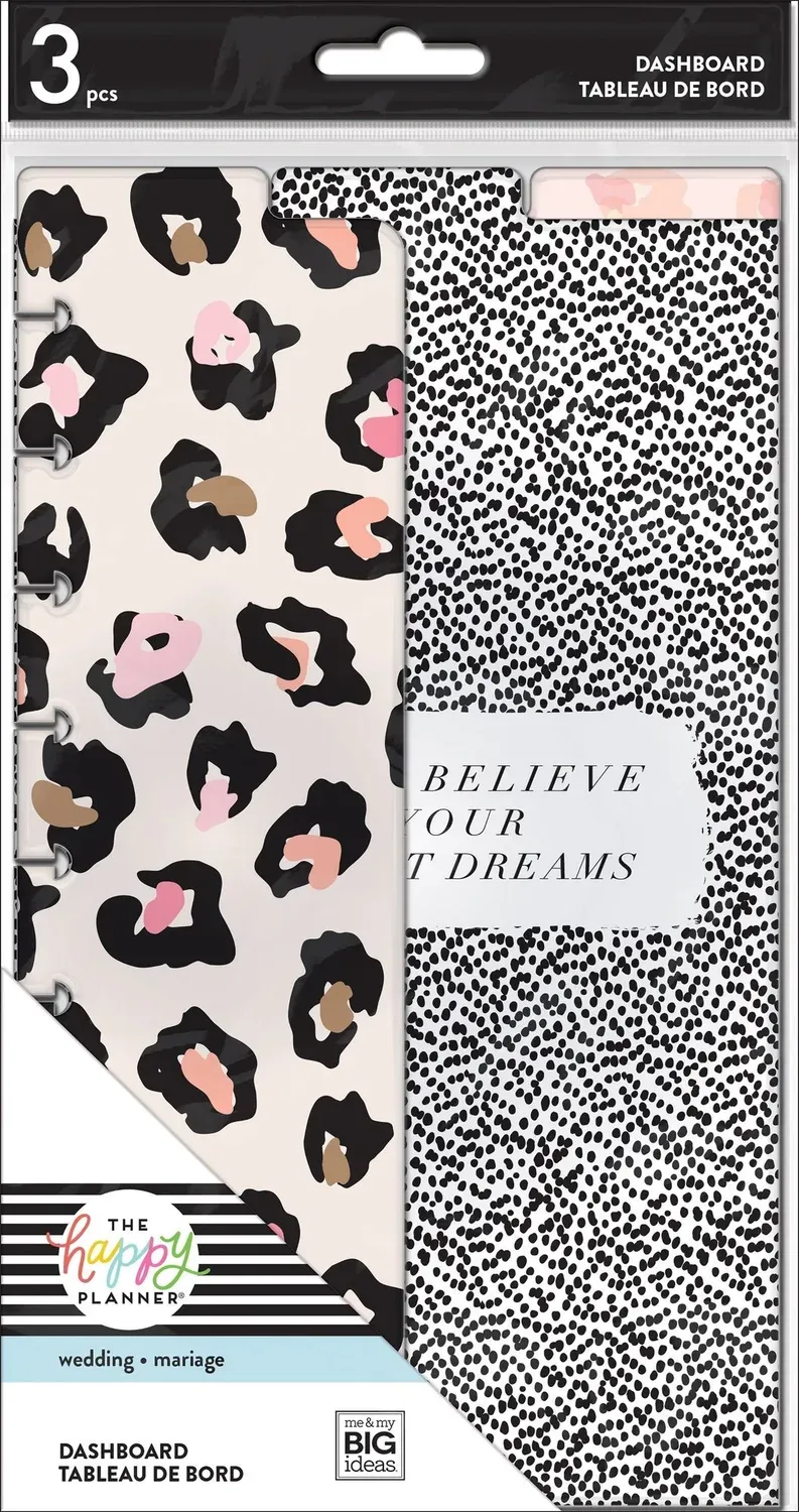 Happy Planner Everyday Leopard intercalaires Classic lot 3