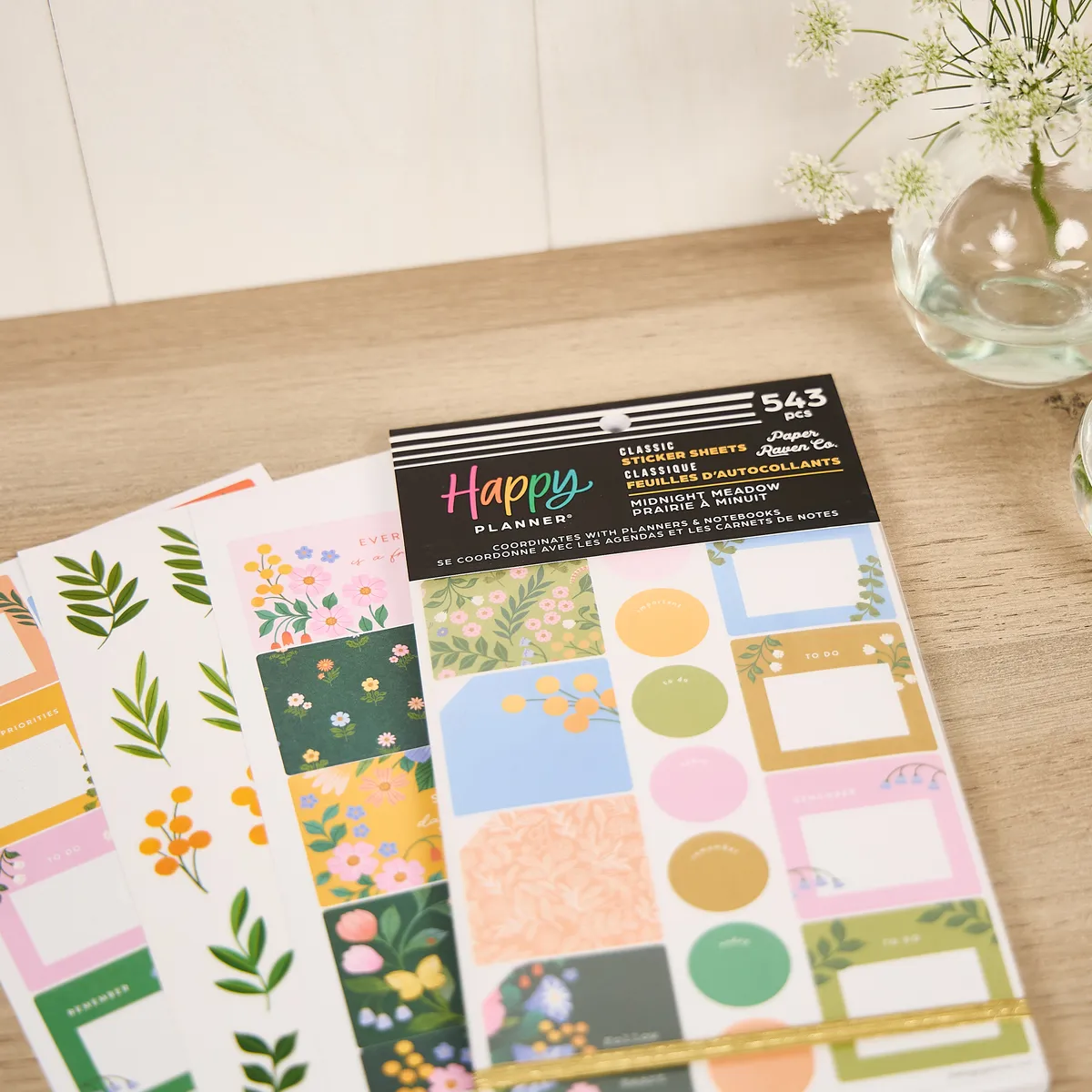 Me & my big ideas Midnight Meadow stickers fleurs 543