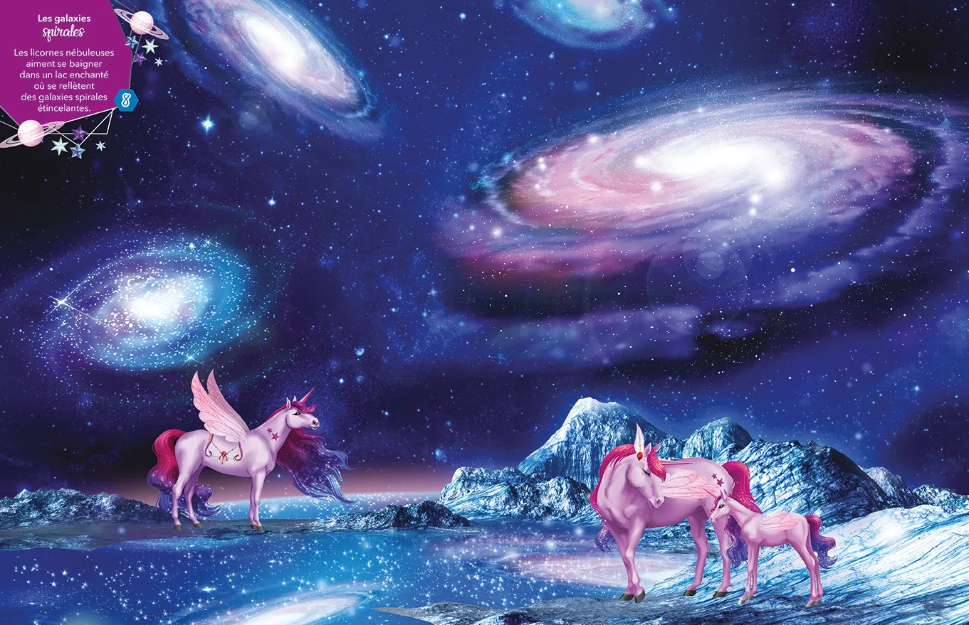 Frigobloc Licornes de rêve Magie fantastique cahier stickers 300