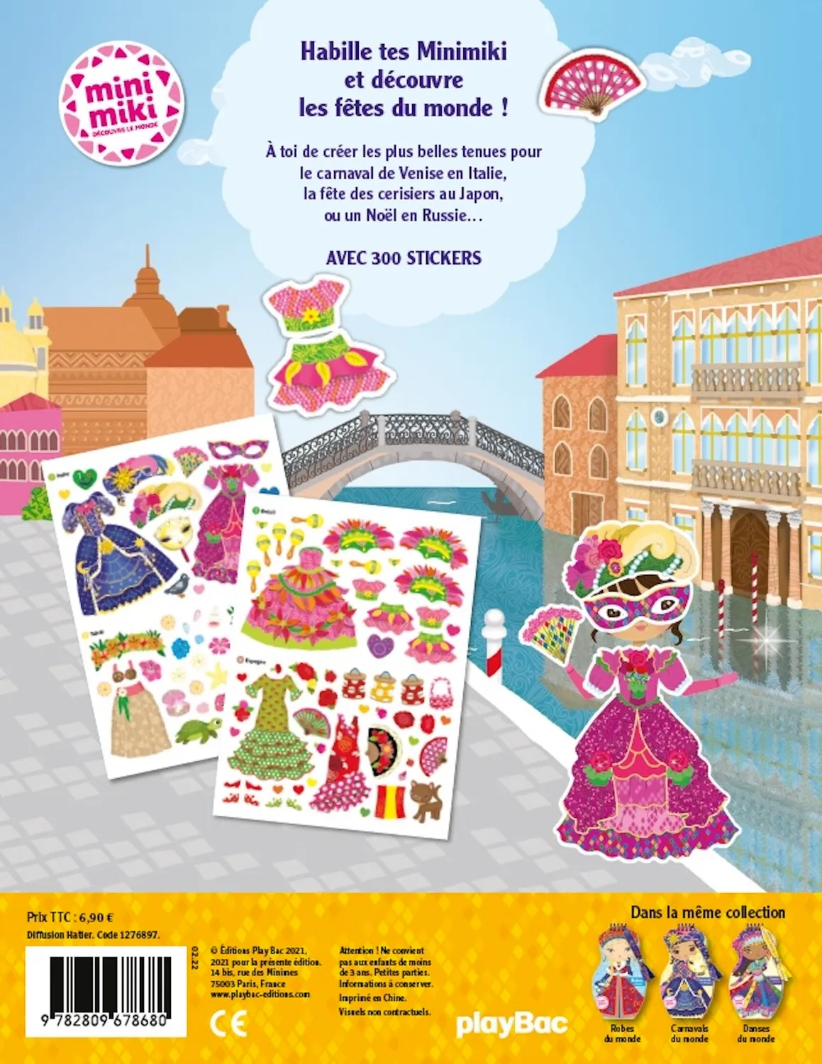 Frigobloc Minimiki Fêtes du monde cahier stickers 300
