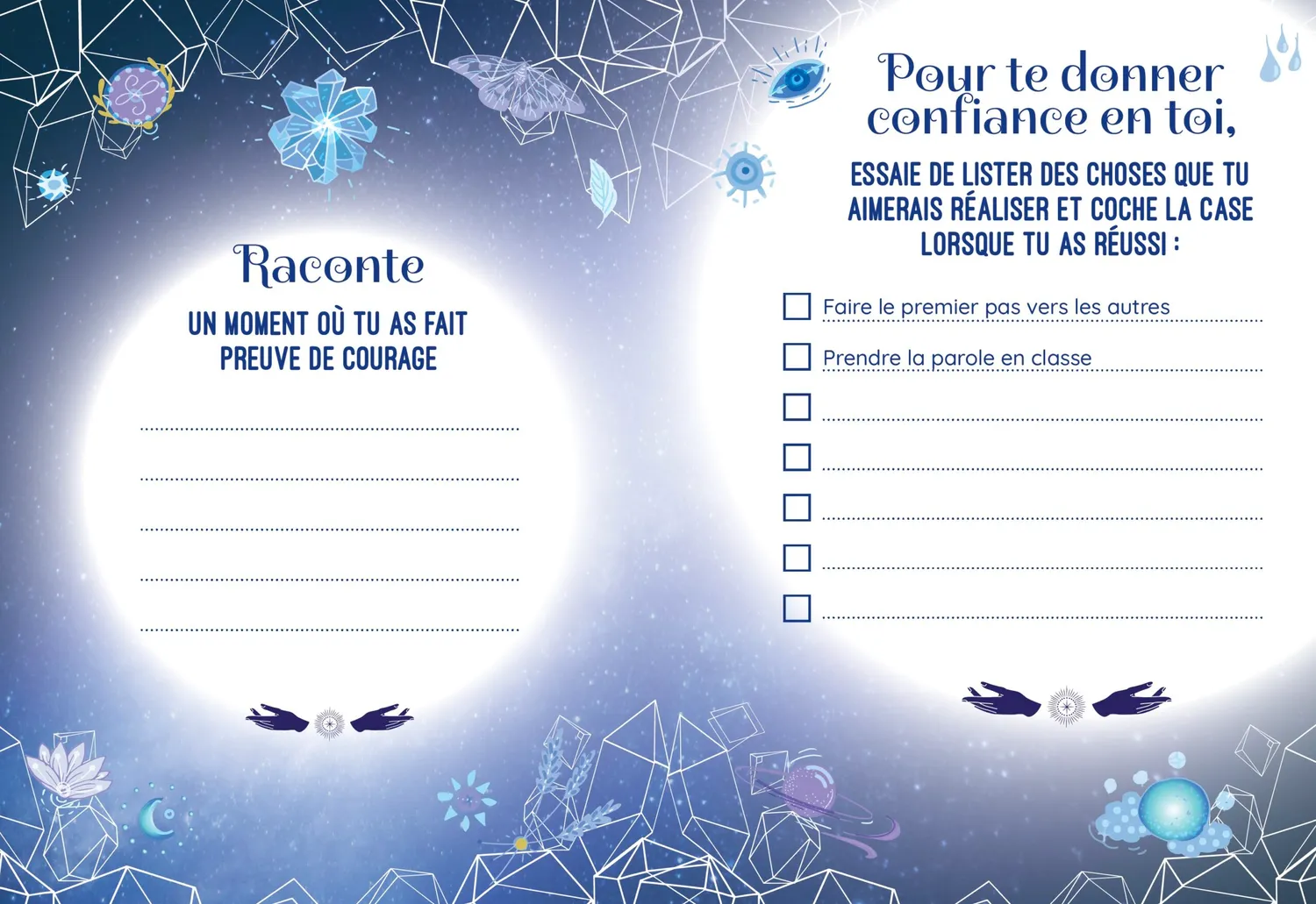 Magie des pierres Courage coffret lapis-lazuli enfant