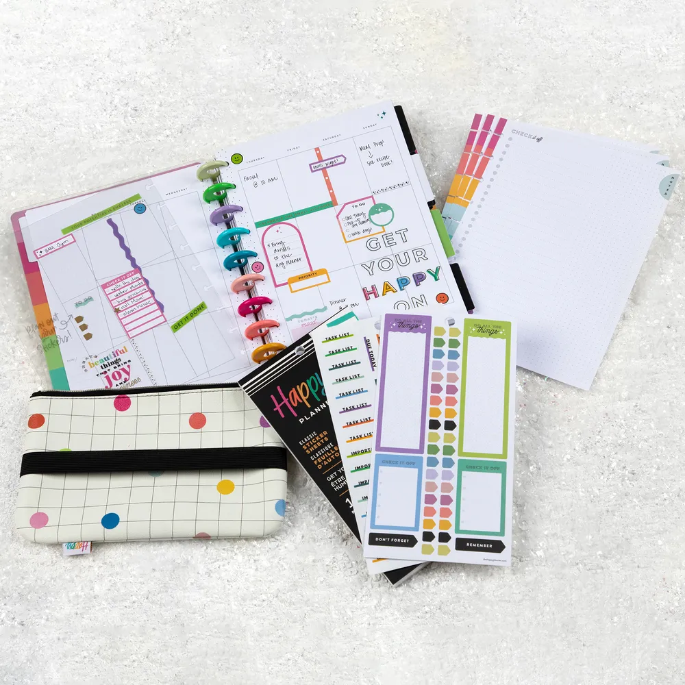 Happy Planner Classic coffret démarrage vertical non daté