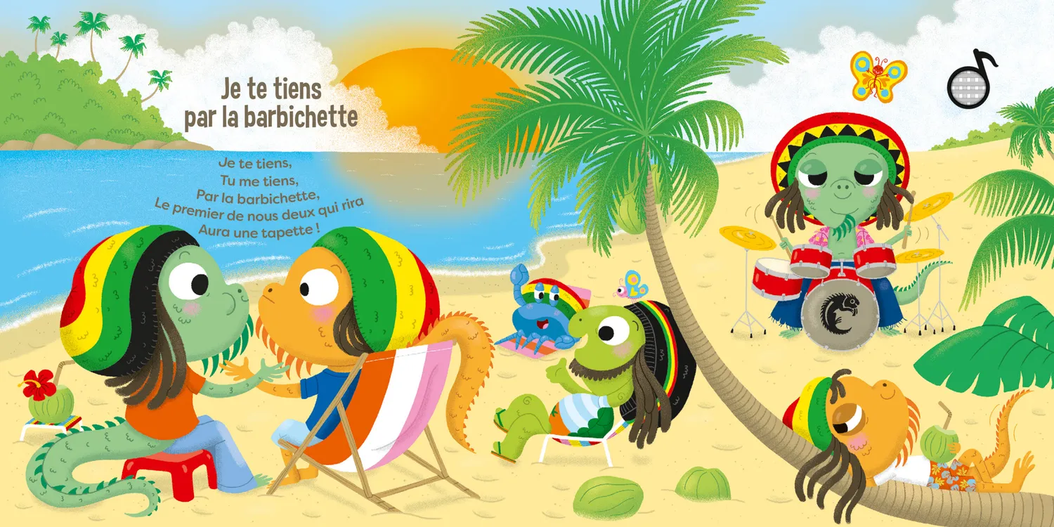 Frigobloc Bêtes de scène Reggae îles livre sonore