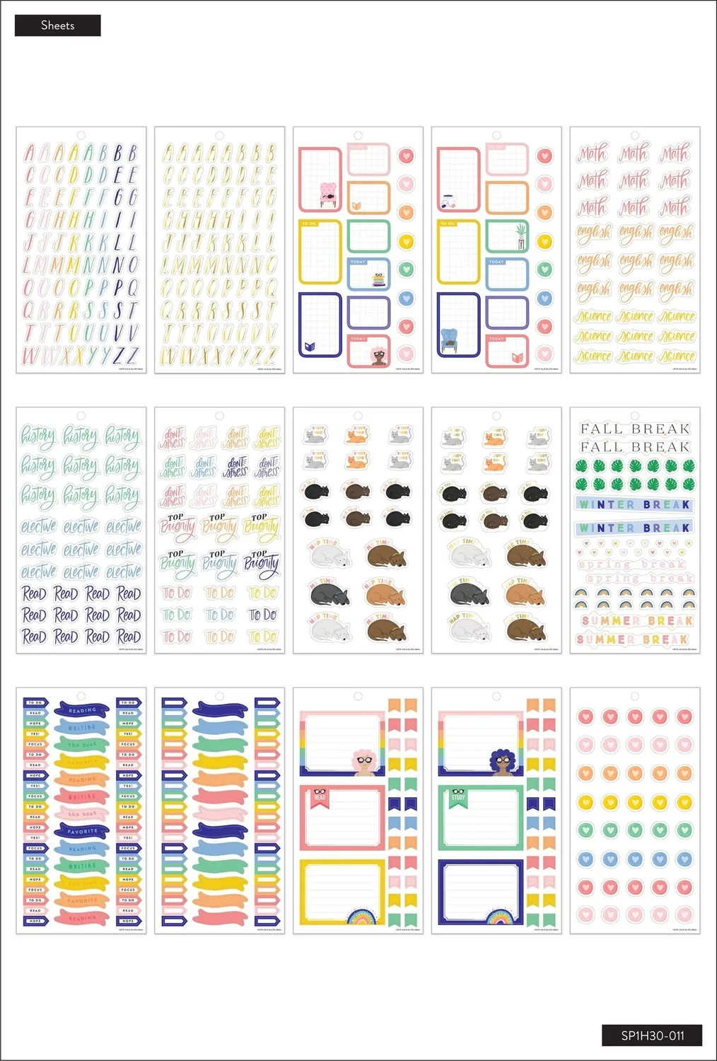 Happy Planner Books Are Magic stickers lecture 941
