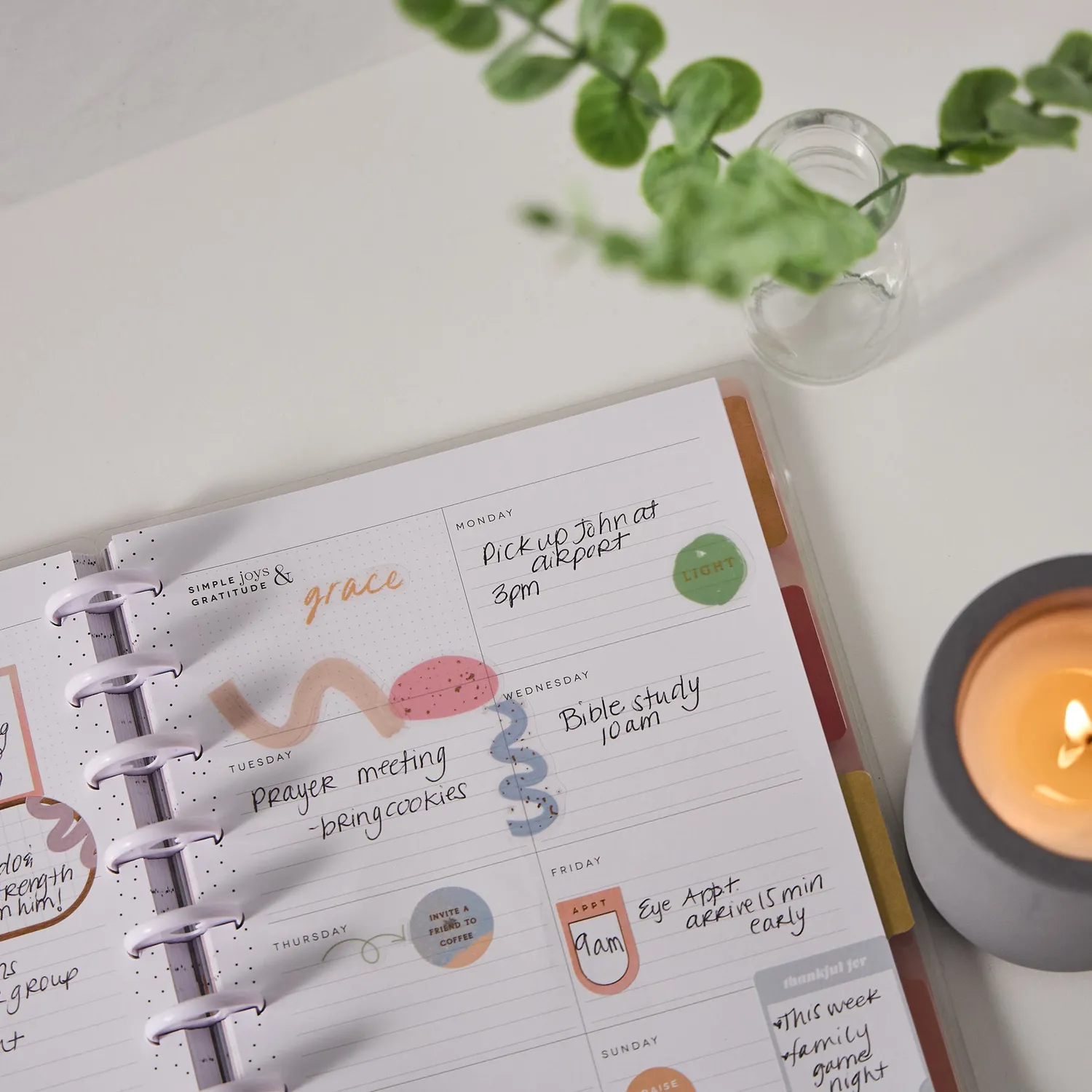 Happy Planner Rise & Align agenda foi non daté Classic 12 mois