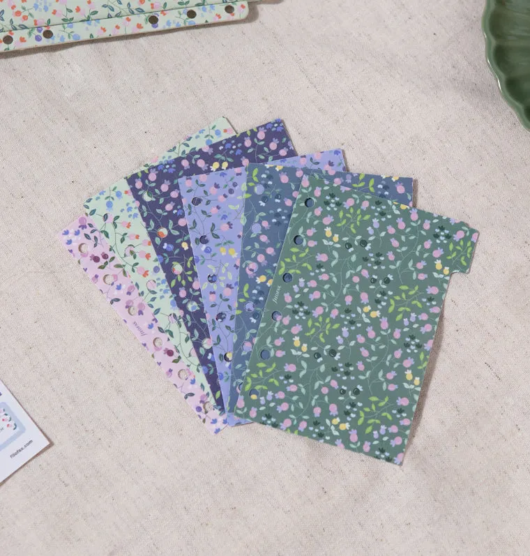 Filofax Meadow intercalaires Pocket x6 colorés