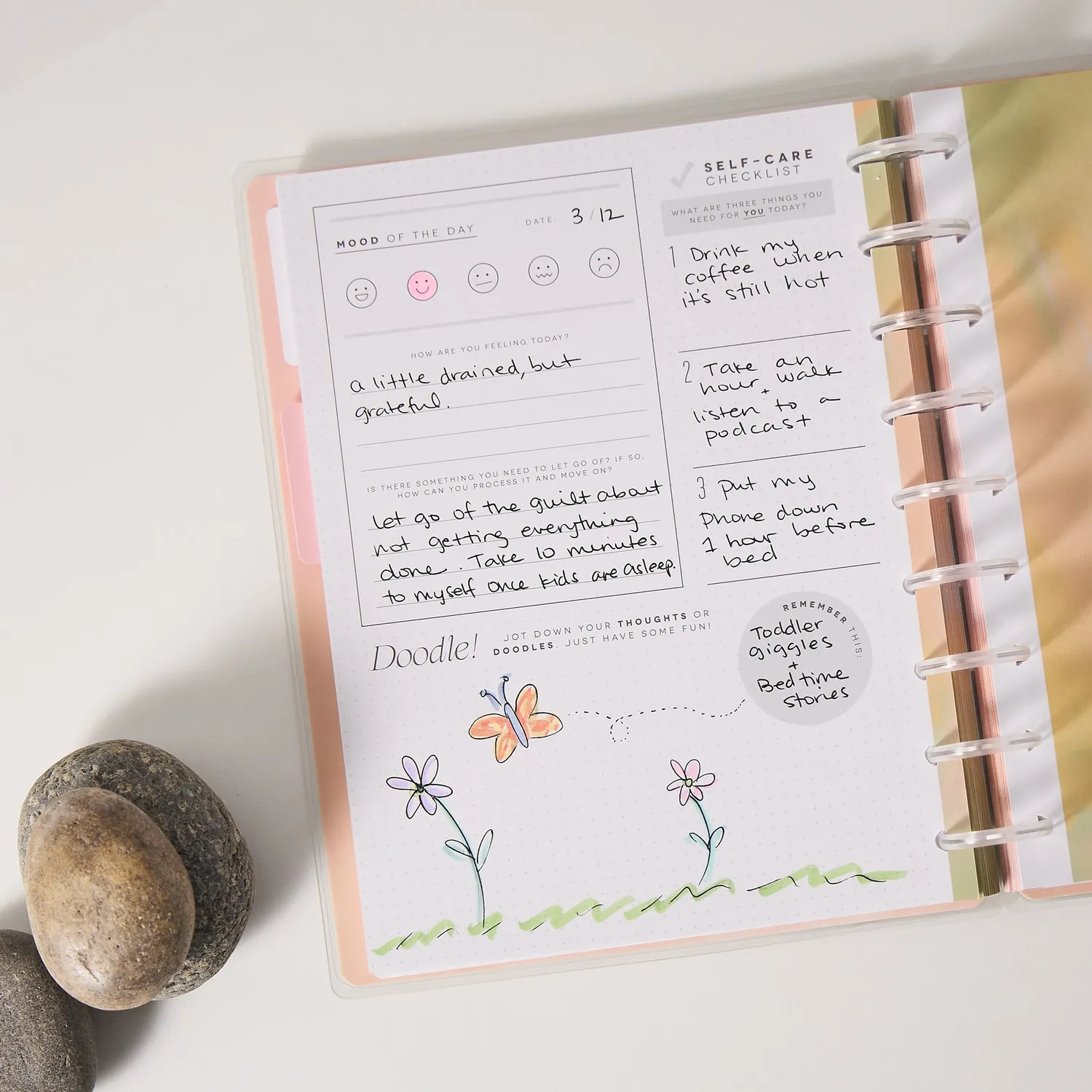 Happy Planner Rise & Align Reflect journal guidé Classic 160 pages