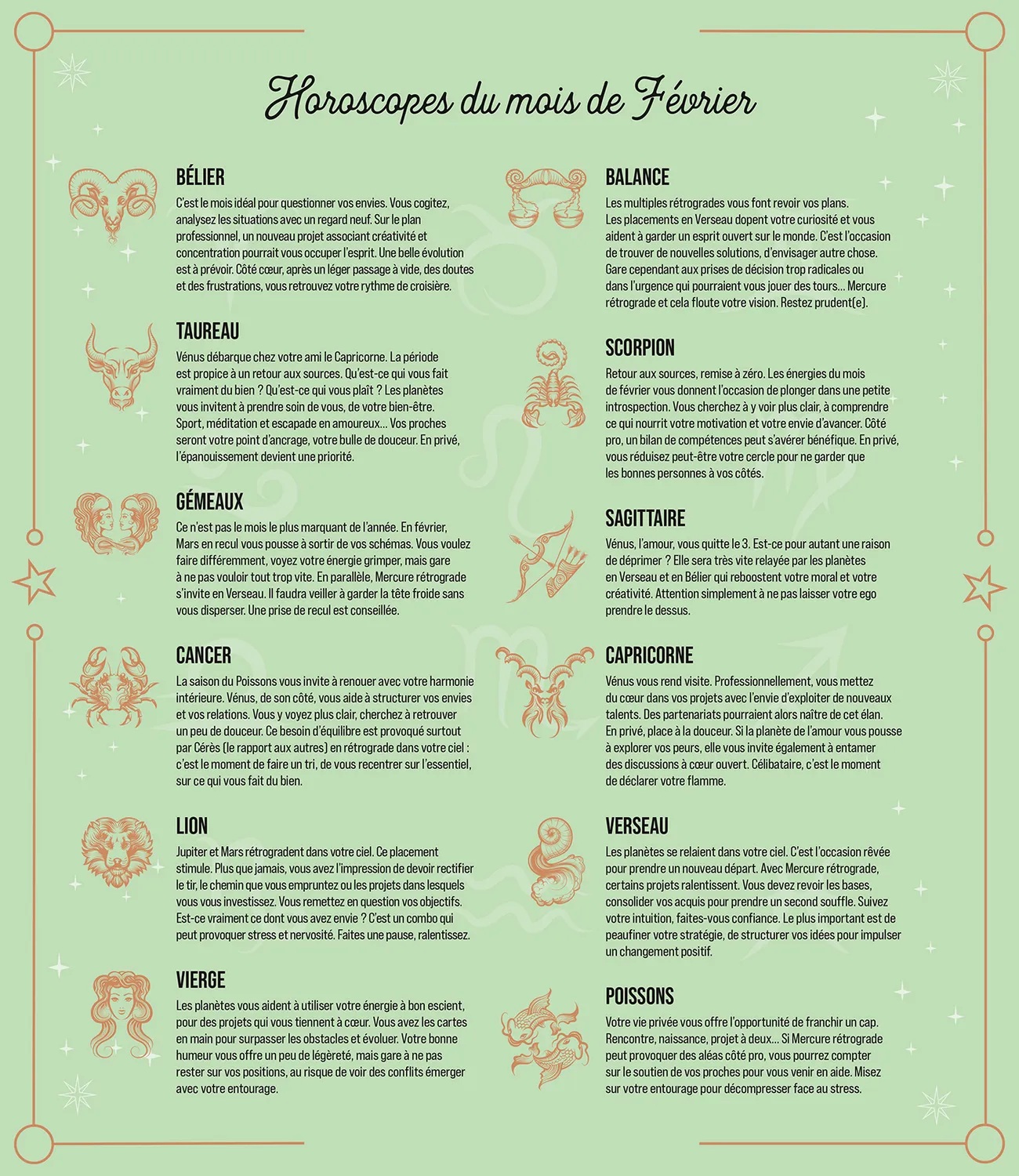 Frigobloc Mensuel 2027 Horoscope calendrier familial aimanté