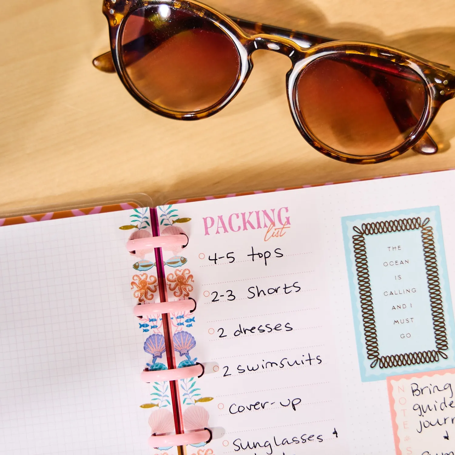 Happy Planner Packing List papier recharge Mini 40 feuilles