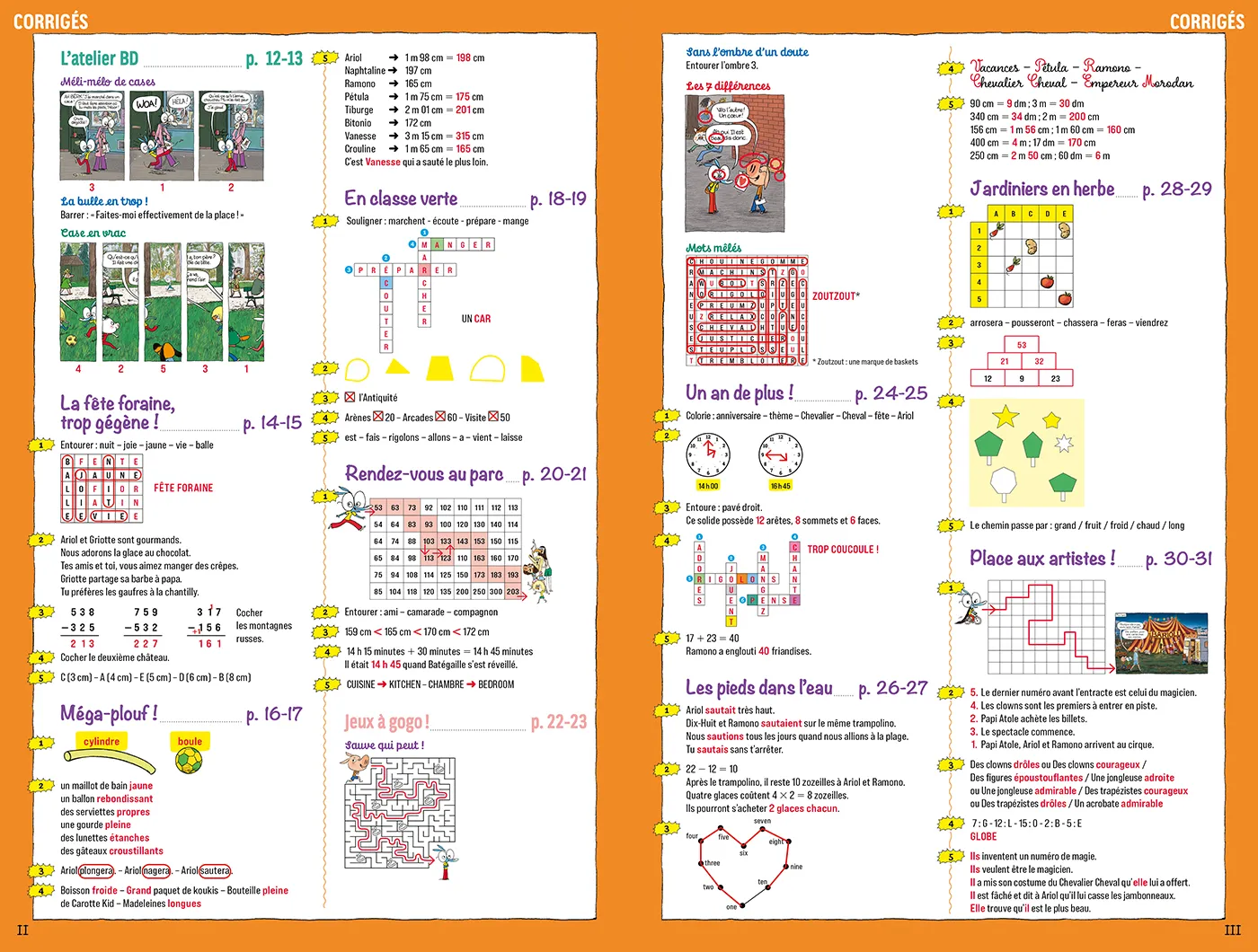 Frigobloc Les Incollables Ariol cahier de vacances CE1-CE2 7-8 ans