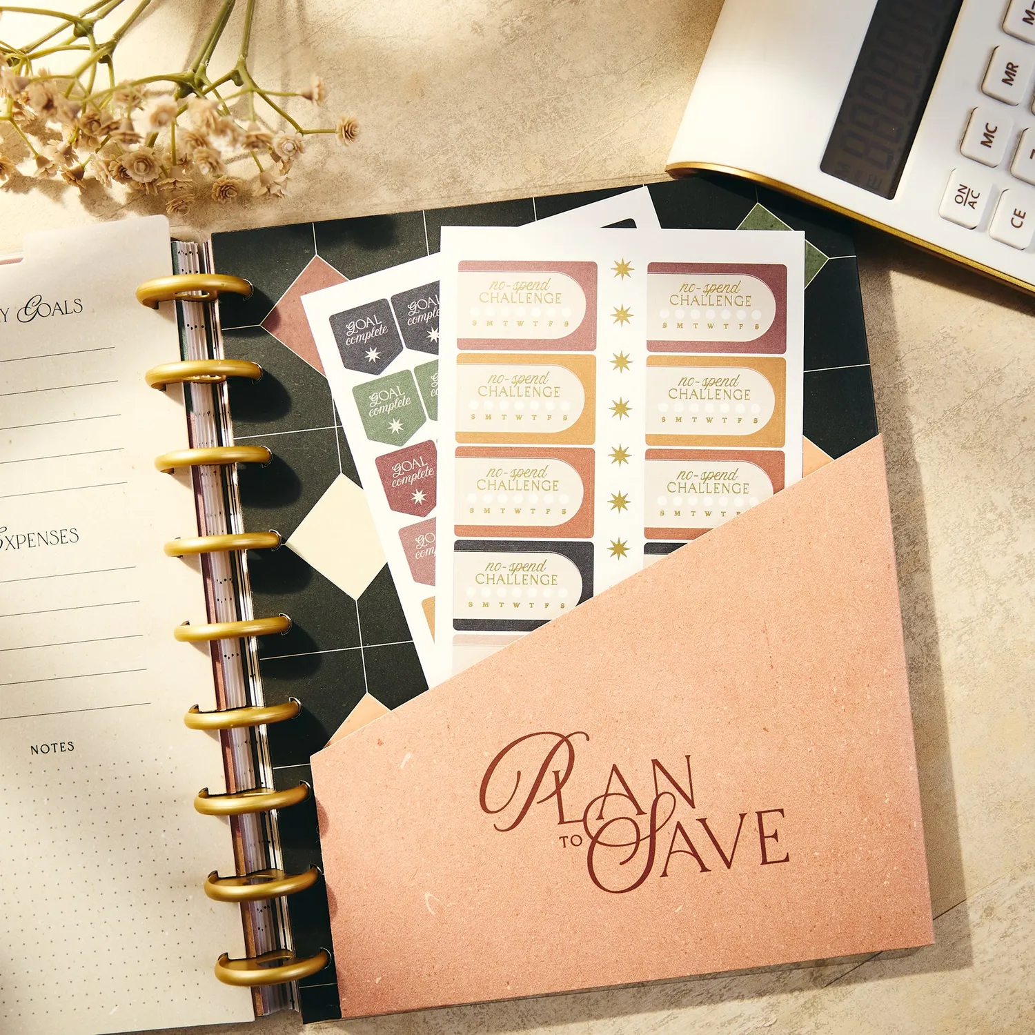 Happy Planner Amber & Oak Budget compagnon planning Classic