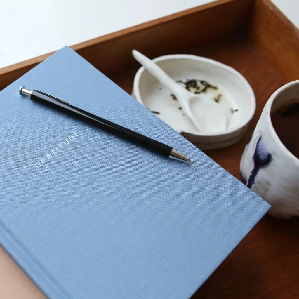 Kartotek Gratitude Journal carnet rigide bleu ciel