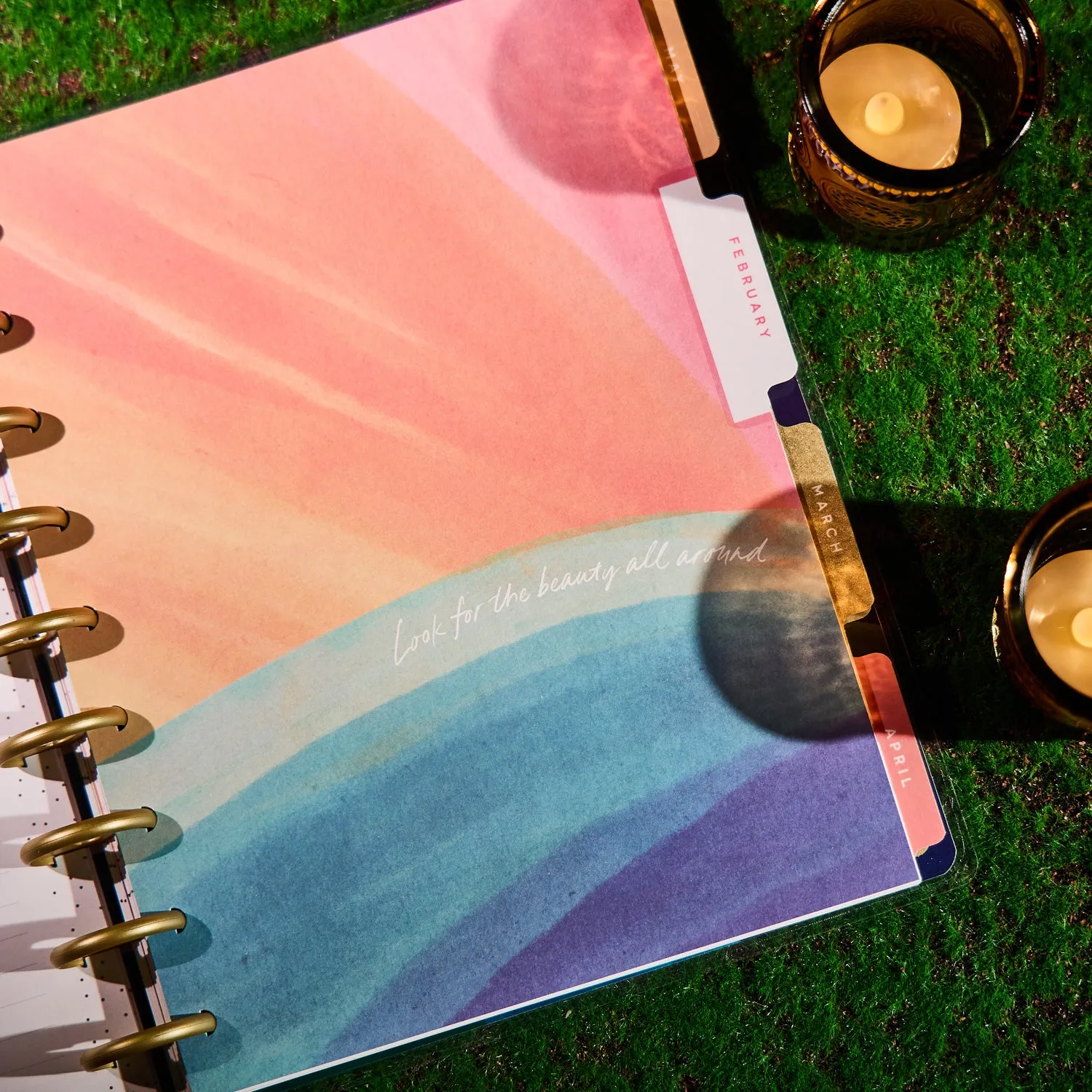 Me & my big ideas Happy Planner Floral Energy 2026 agenda Classic colorblock