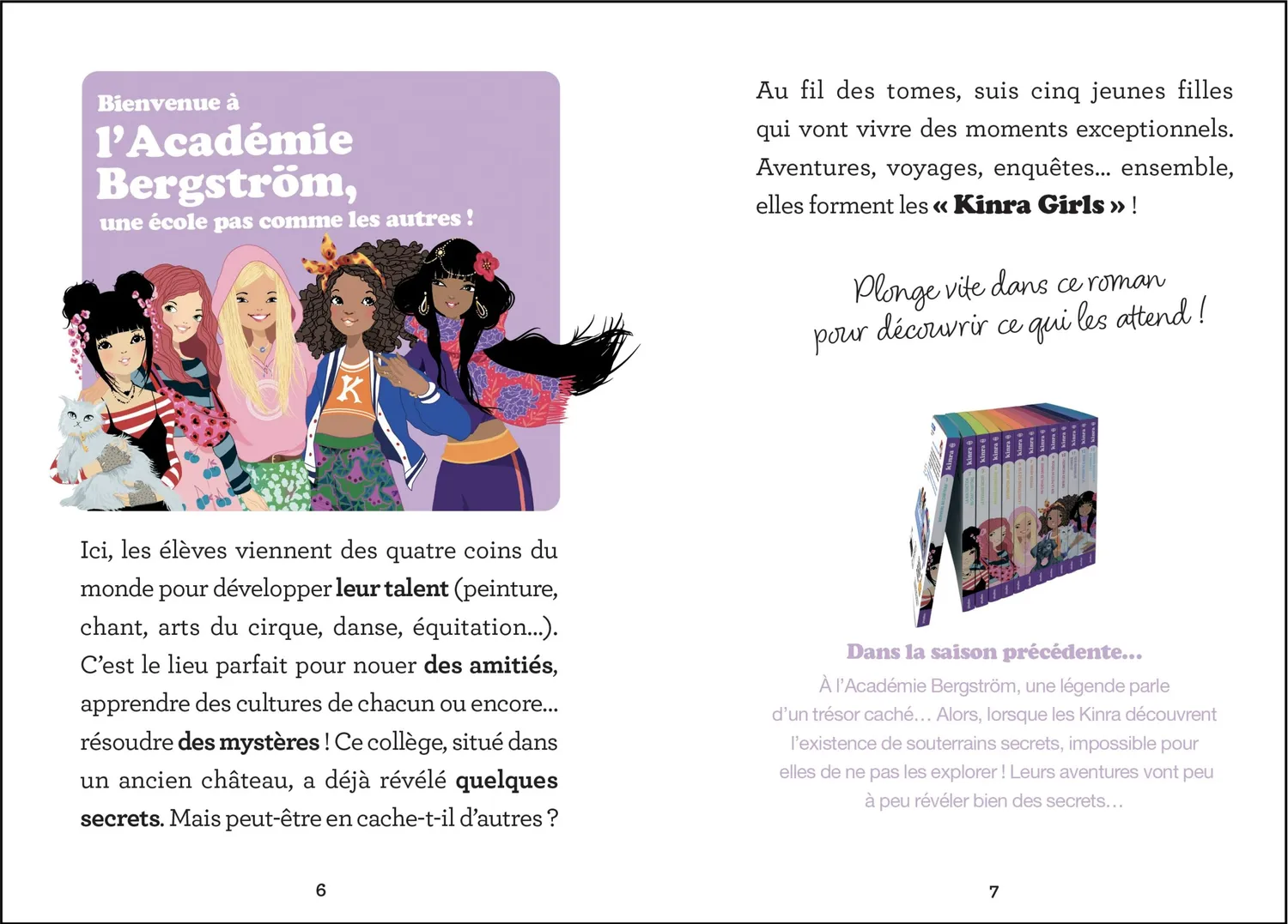 Kinra Girls Secret des Kinra sorcier château T1 roman