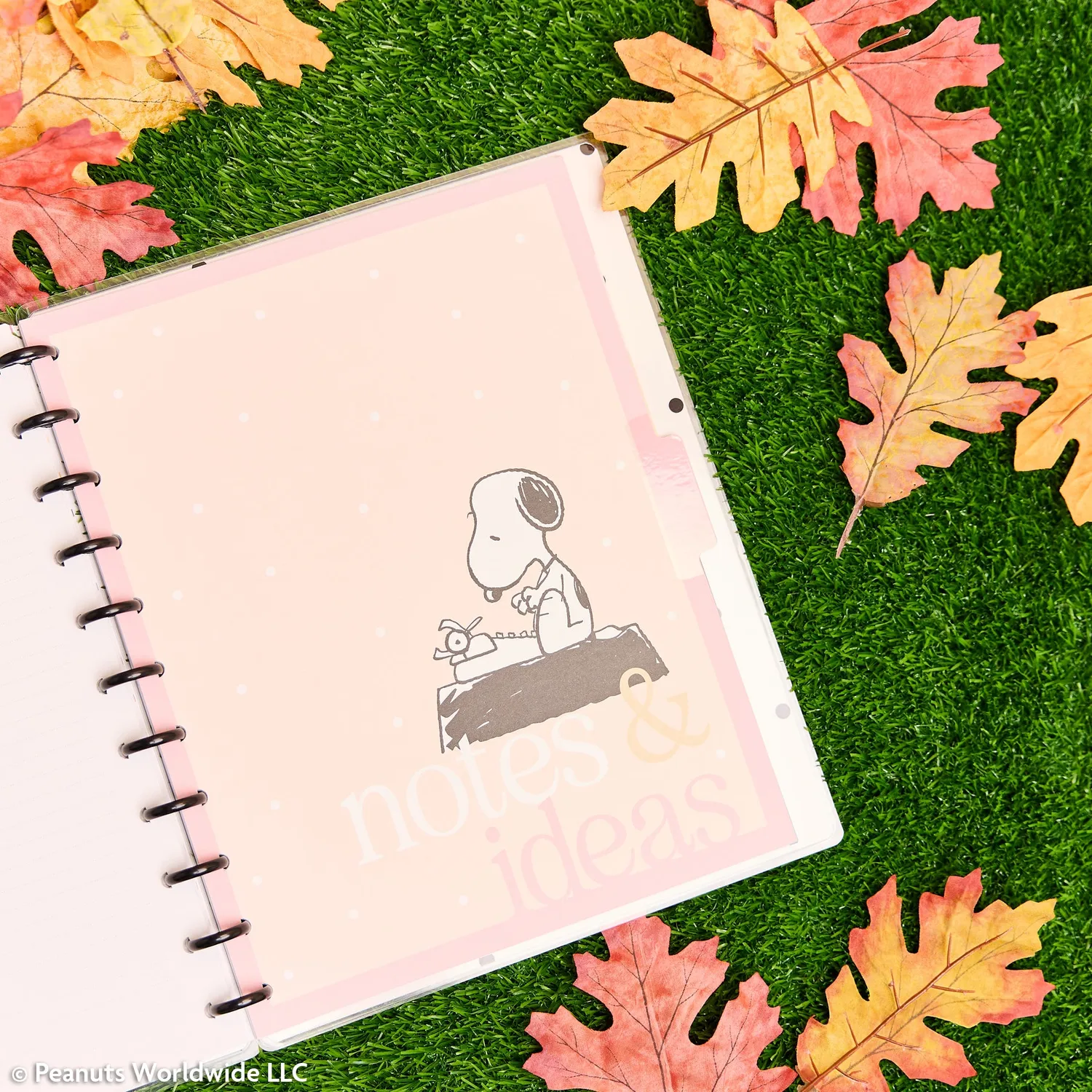 Happy Planner Peanuts Snoopy carnet disques Big 60 feuilles