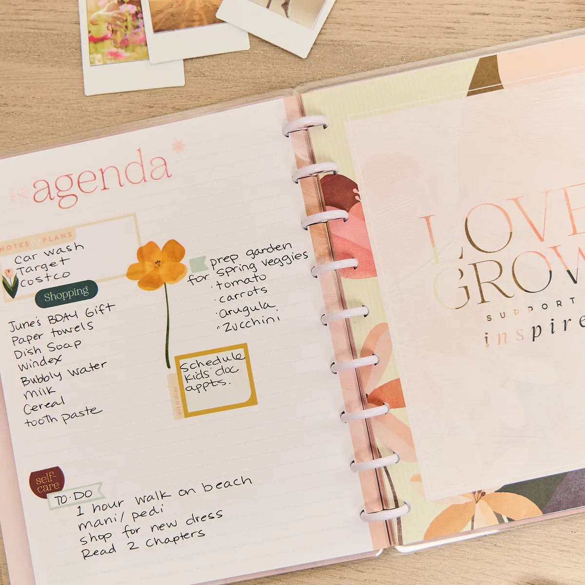 Happy Planner Pastel Canvas carnet pointillé Classic 60 feuilles
