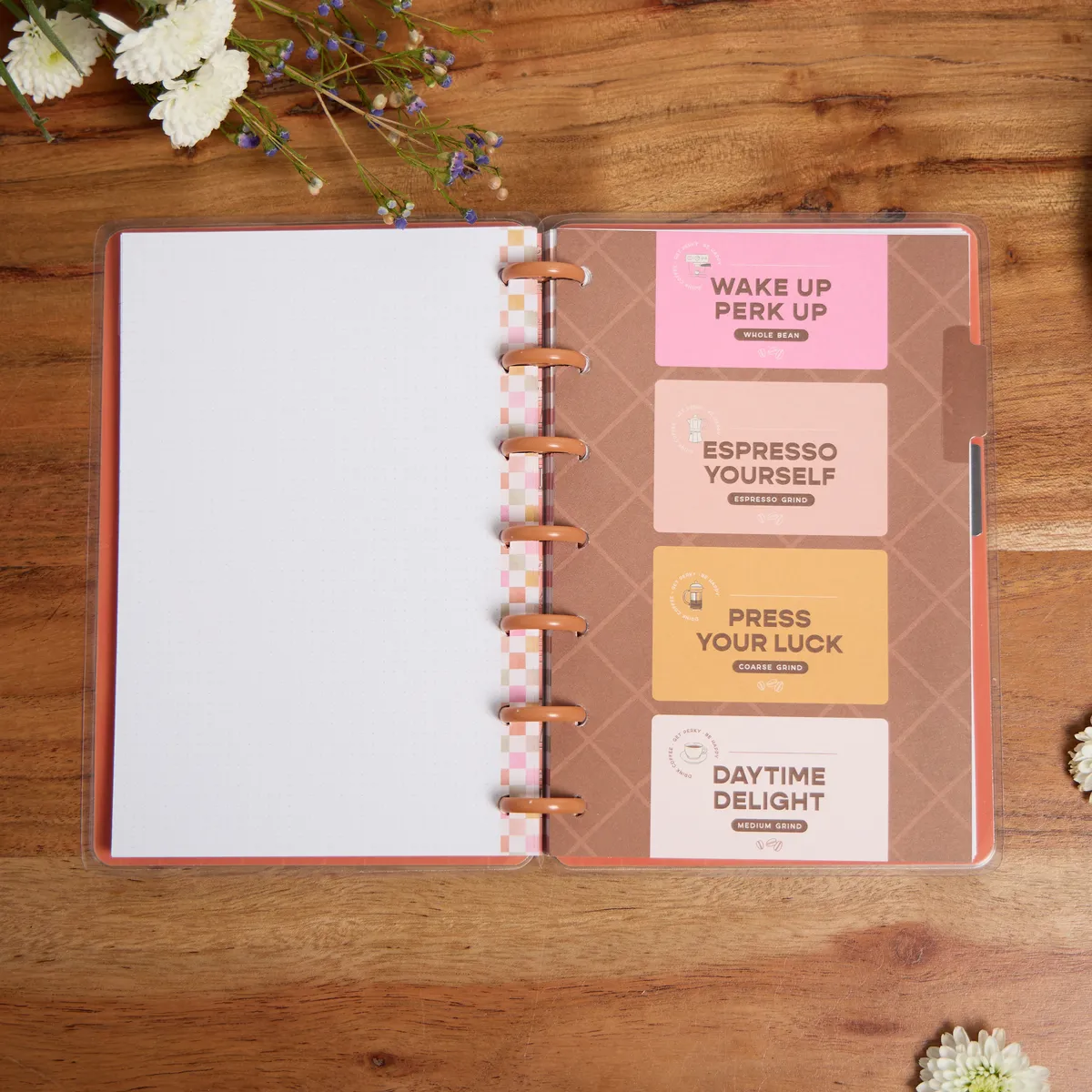 Happy Planner Cafécore carnet pointillé Mini café